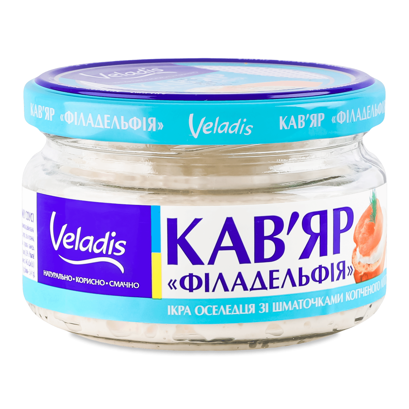 Ікра оселедця Veladis в сирному соусі з копченим лососем - 1