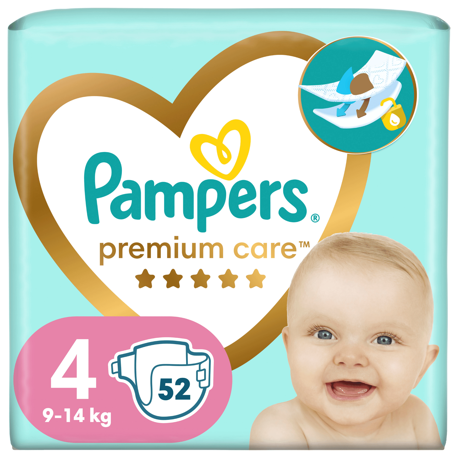 Підгузки Pampers Premium Care 4 (9-14 кг) - 1