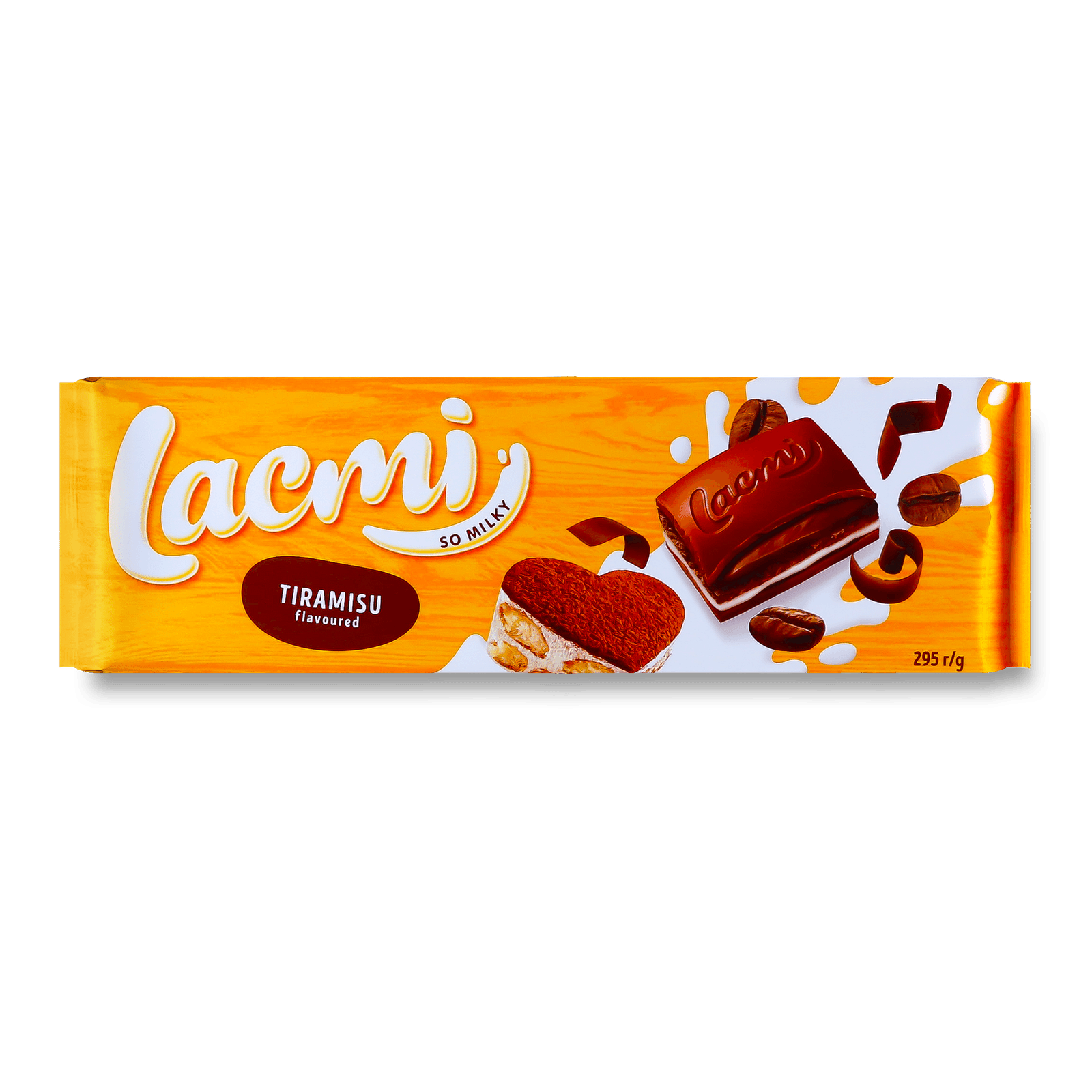 Шоколад молочний Roshen Lacmi Tiramisu з печивом - 1