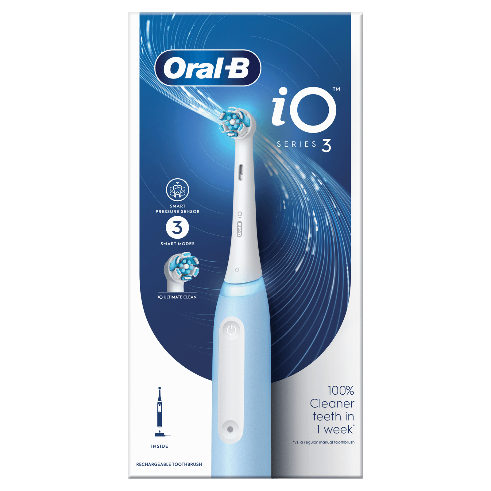 Електрична зубна щітка Oral-B iO Series 3 Ice Blue - 1