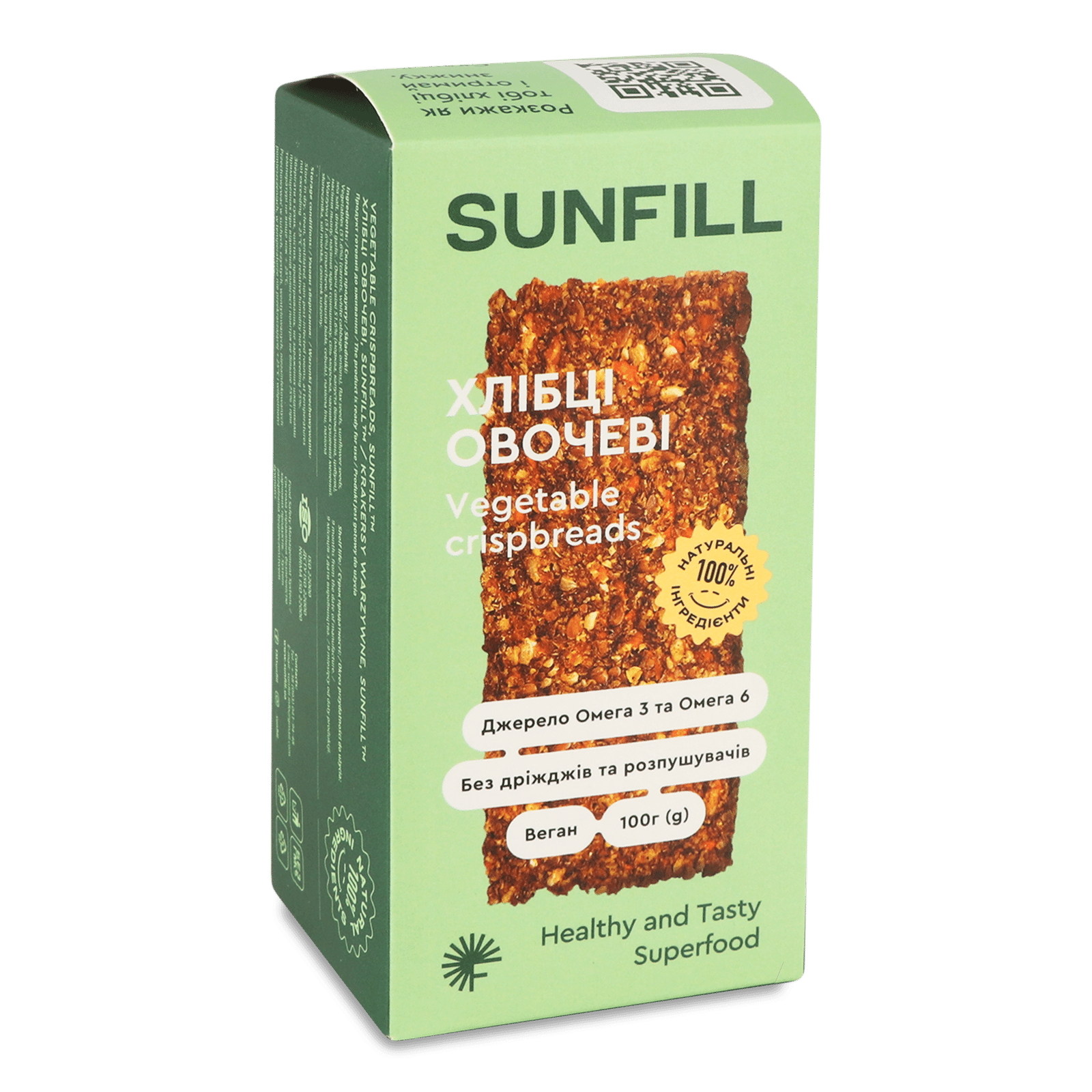 Хлібці SunFill овочеві - 1