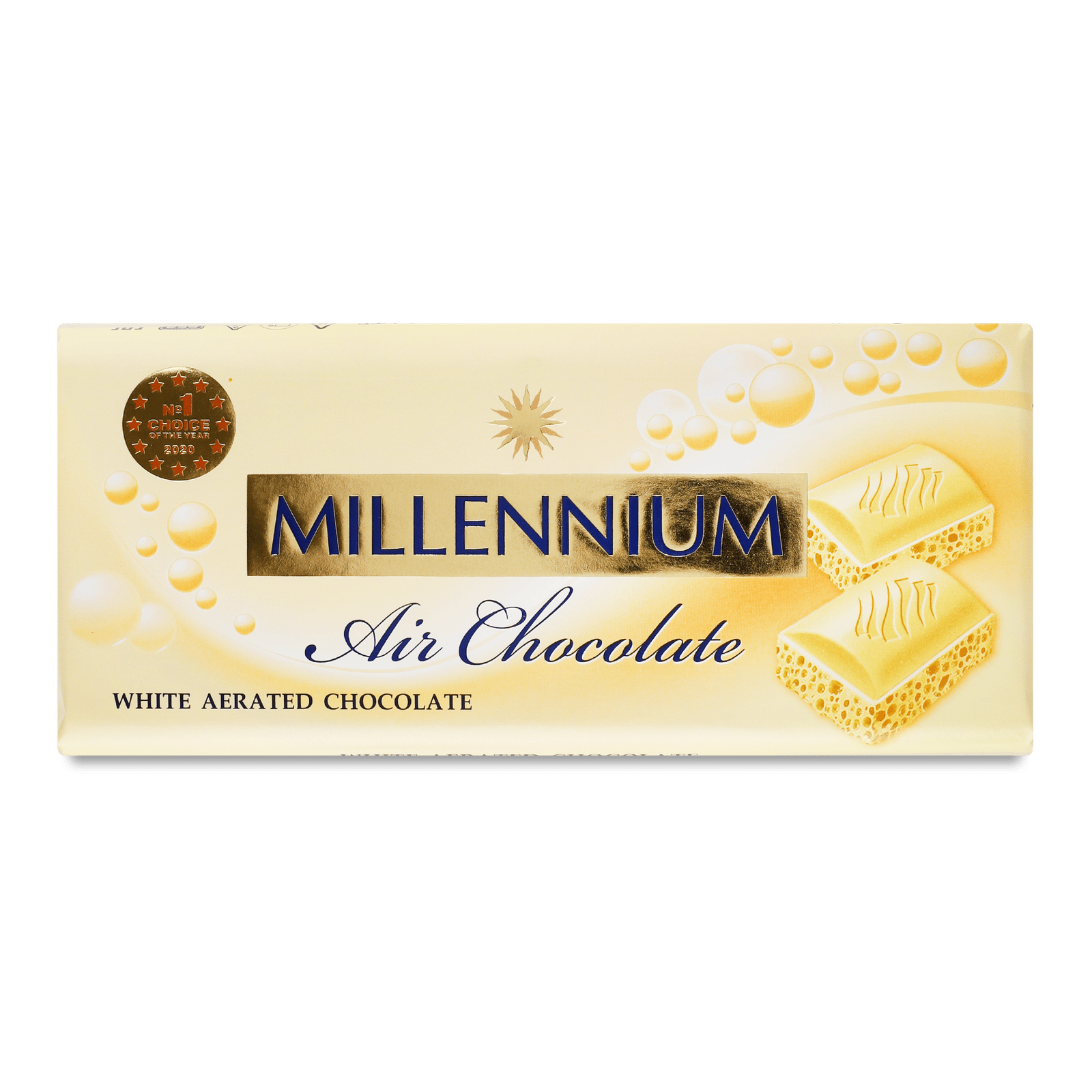 Шоколад білий Millennium пористий - 1