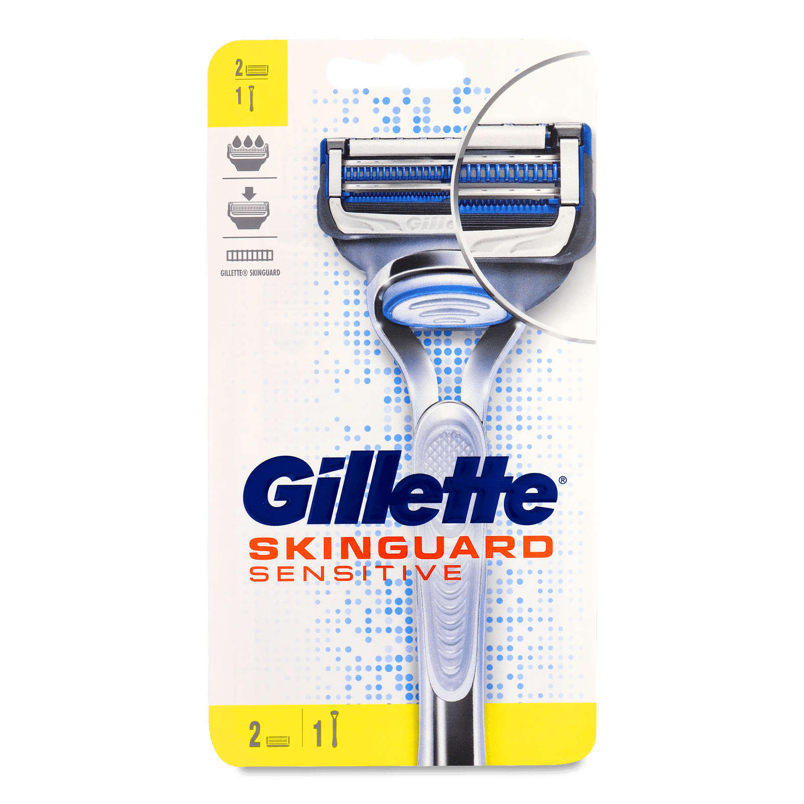 Бритва Gillette Skin Guard Sensitive з 2 змінними касетами - 1
