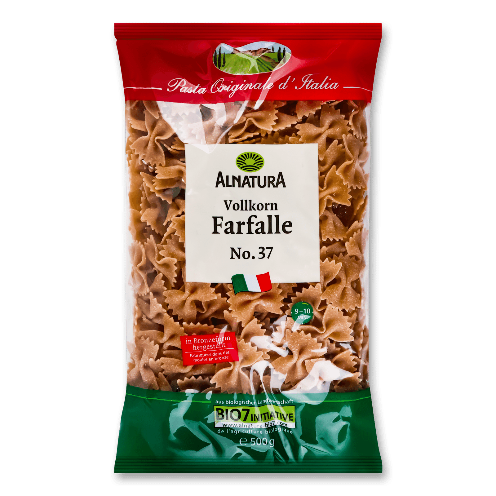 Вироби макаронні Alnatura «Фарфалле» з цільної пшениці - 1