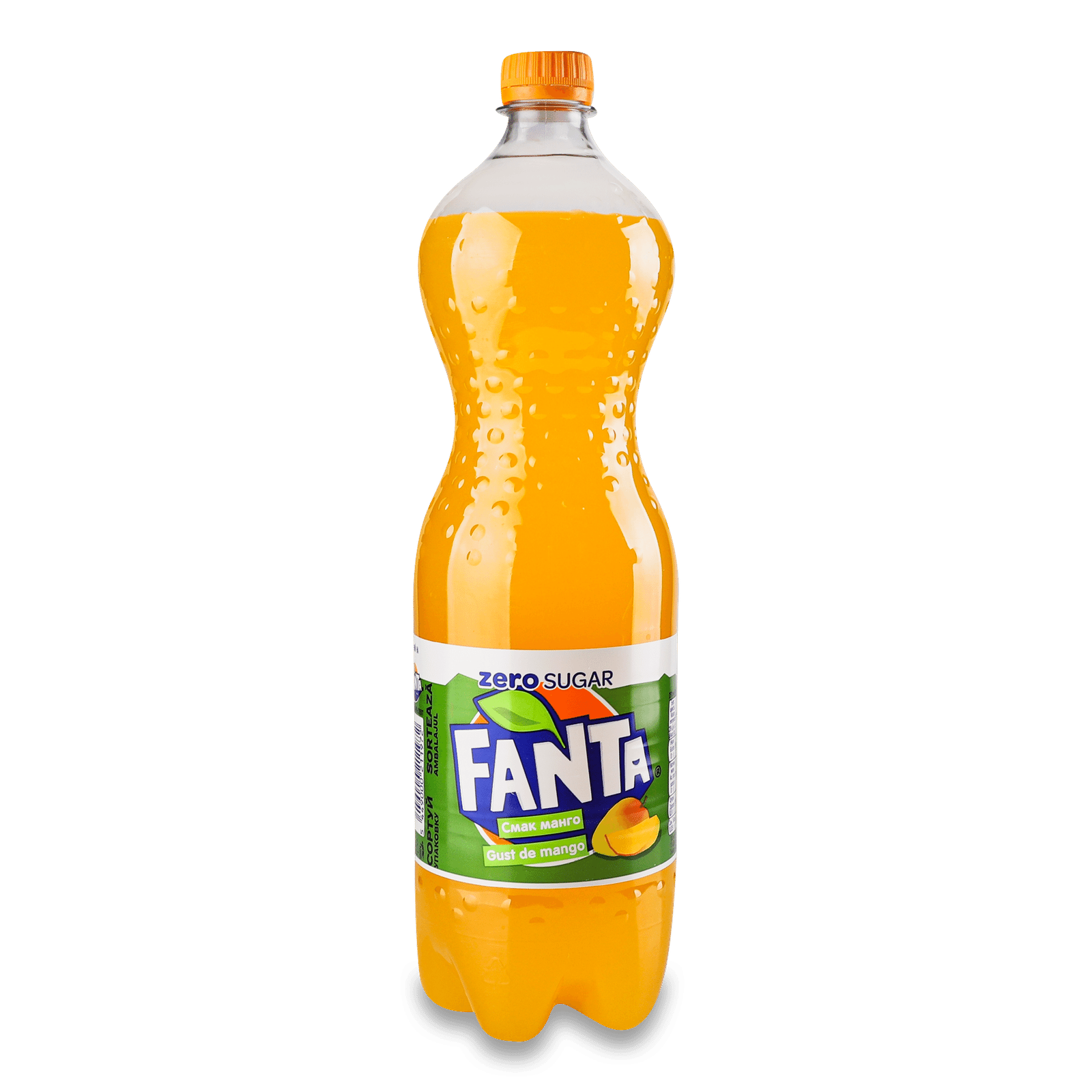 Напій соковмісний Fanta Zero Sugar Манго сильногазований - 1