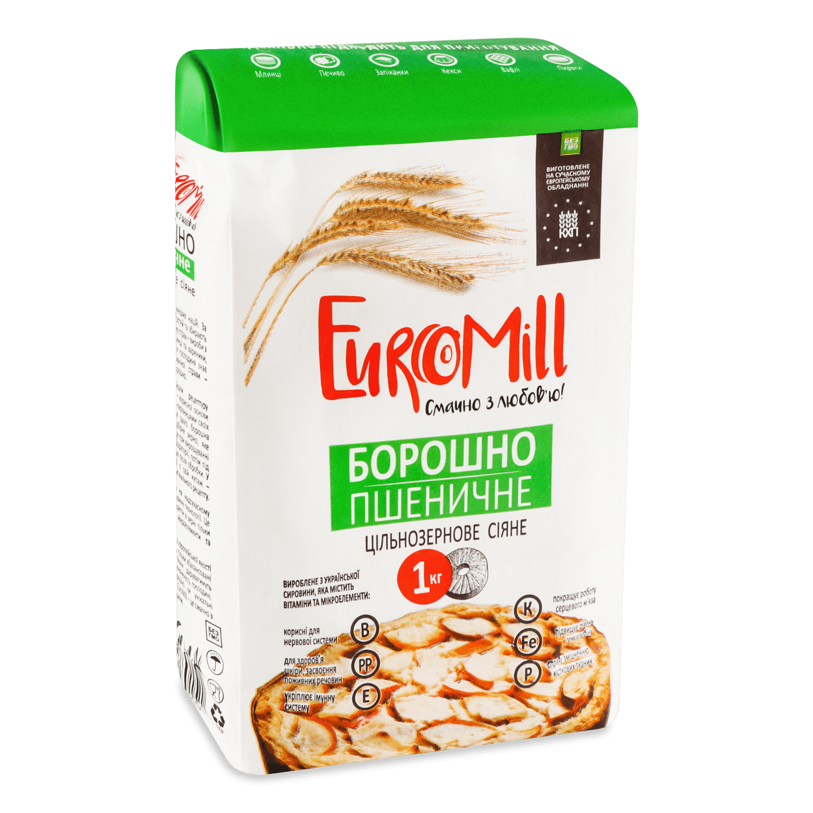 Борошно EuroMill пшеничне цільнозернове - 1