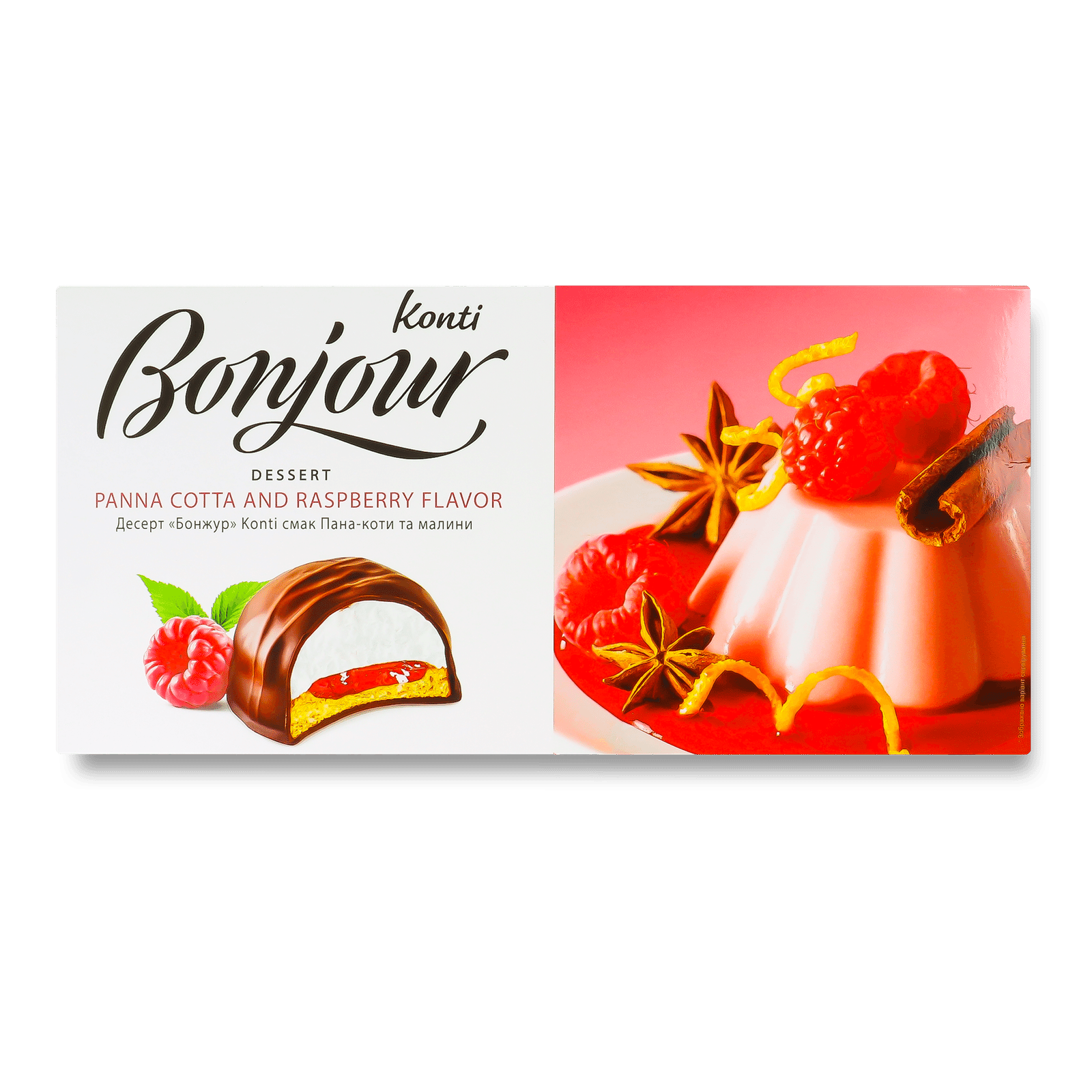 Десерт Bonjour смак панакоти та малини - 1