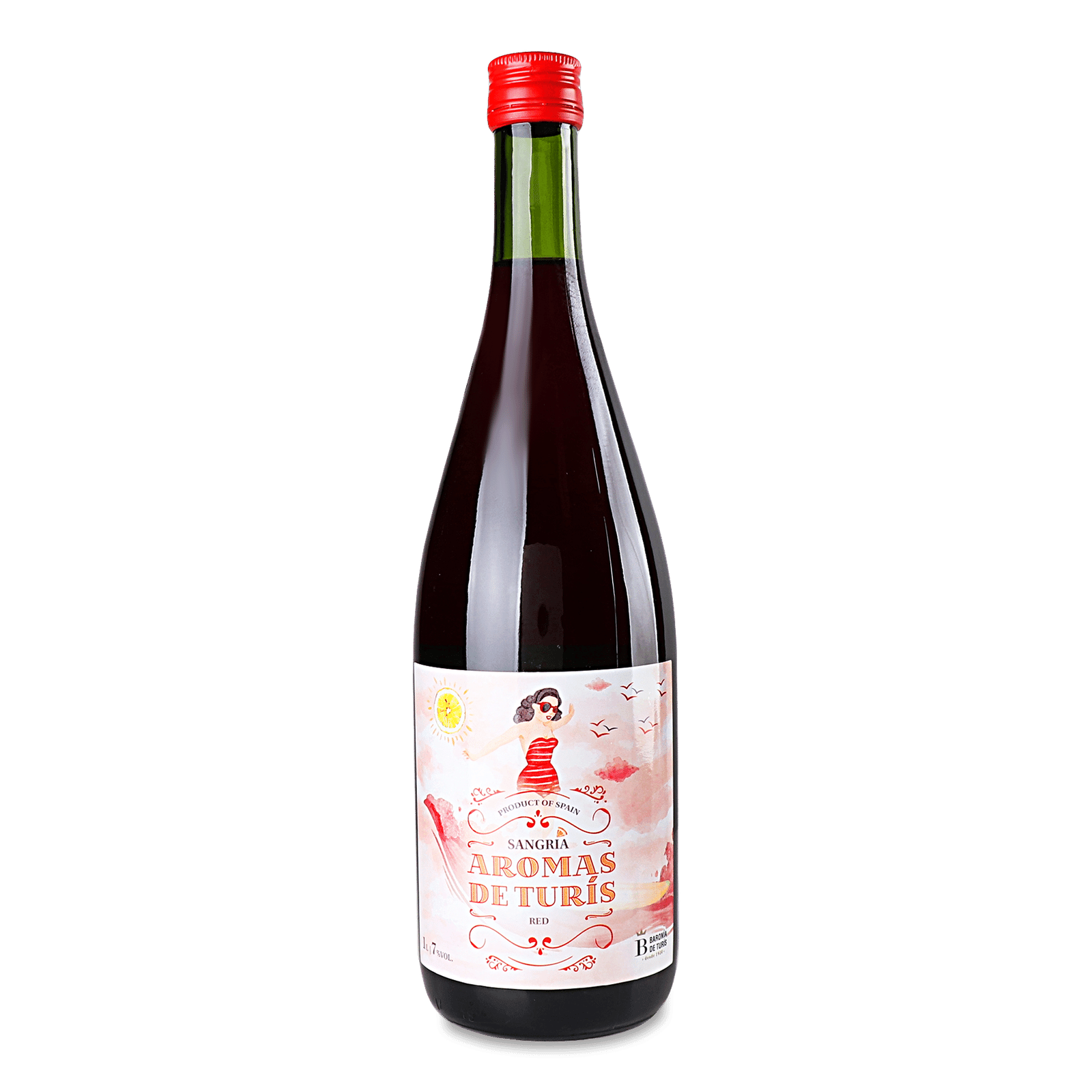 Напій винний Aromas de Turis Sangria red - 1