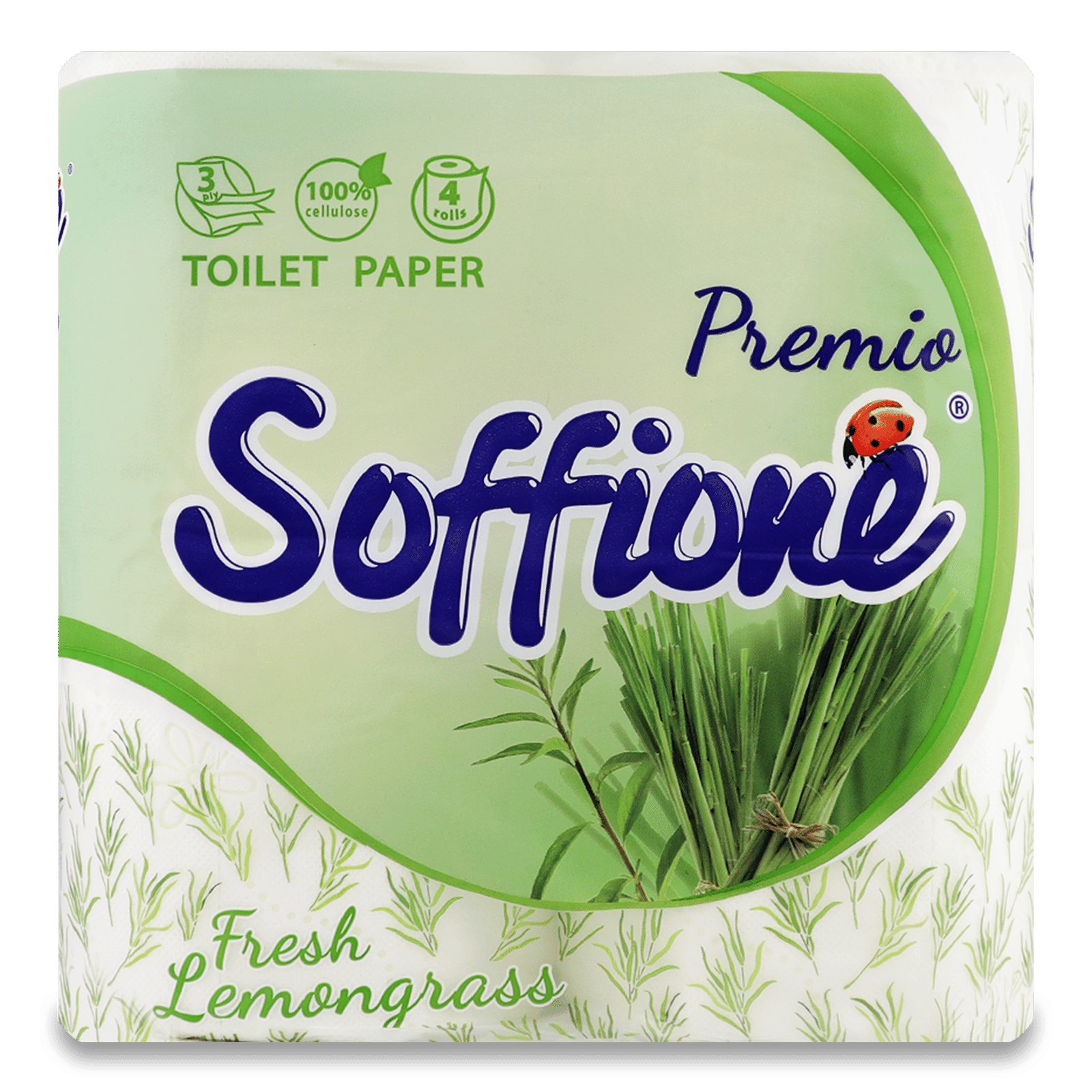 Папір туалетний Soffione Fresh Lemongrass 3-шаровий - 1