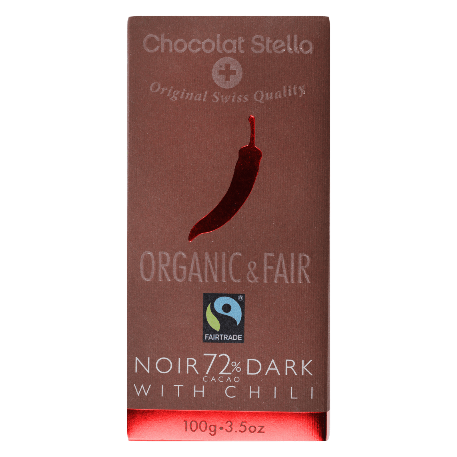 Шоколад чорний Chocolat Stella з перцем чилі органічний - 1