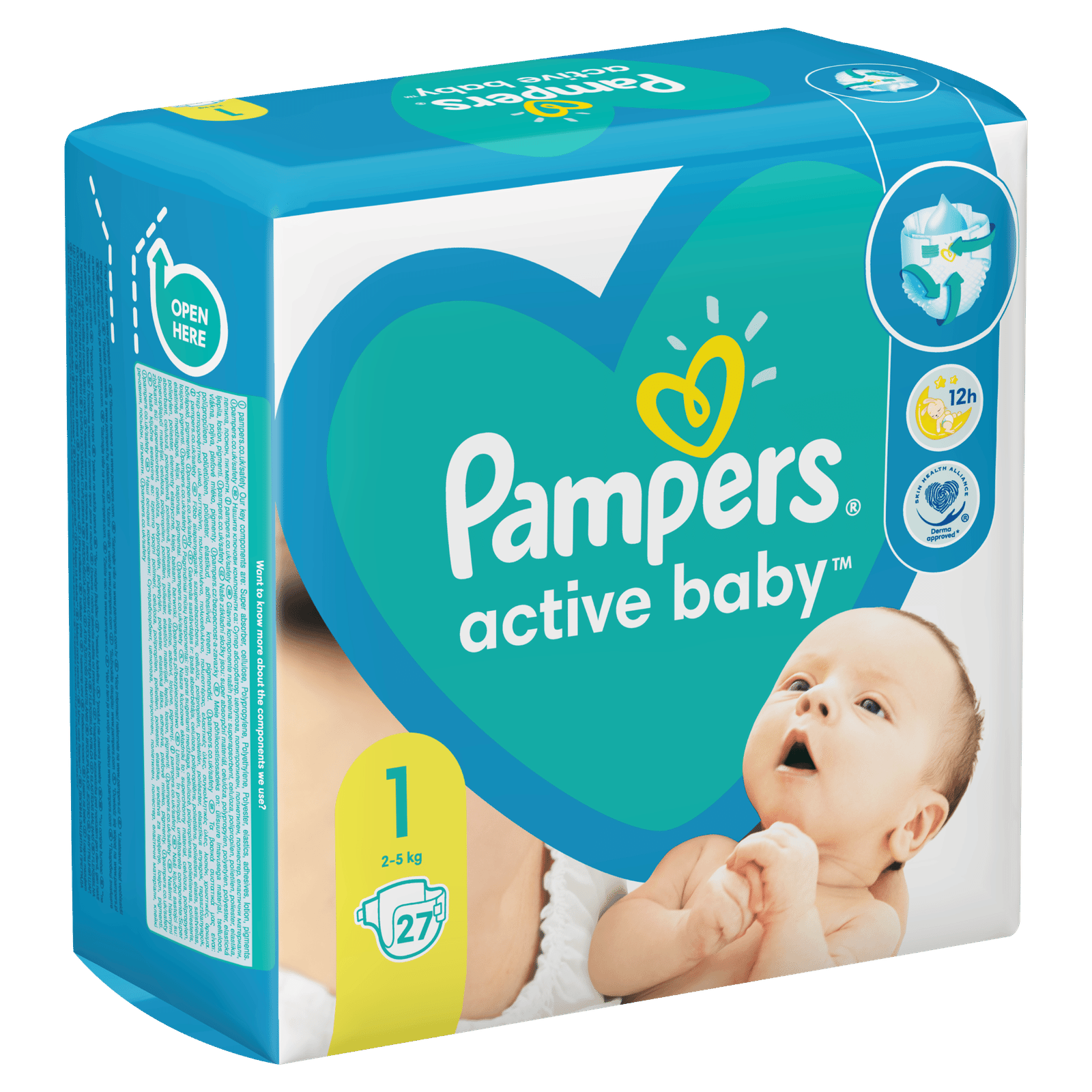 Підгузки Pampers Active Baby 1 (2-5 кг) - 3
