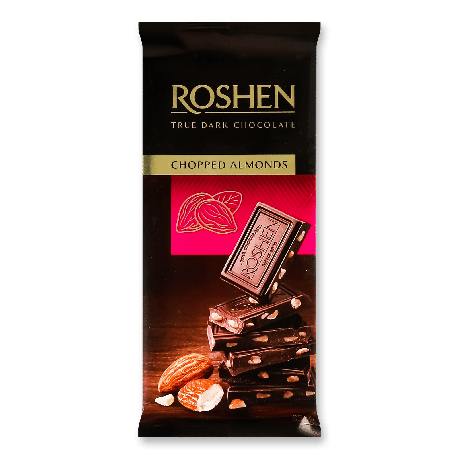 Шоколад чорний Roshen з підсоленим мигдалем - 1