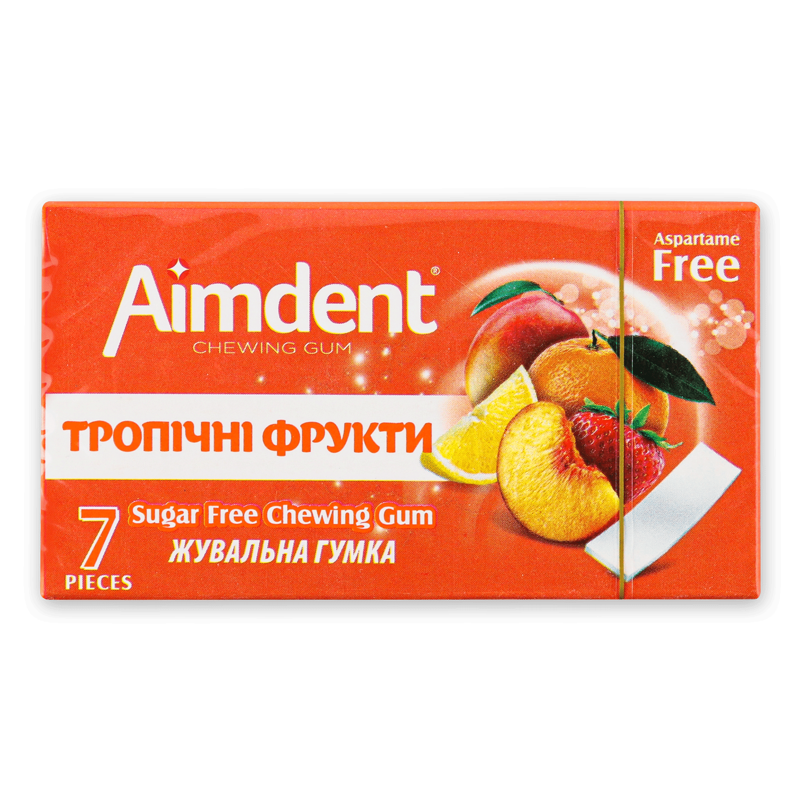 Гумка жувальна Aimdent тропічні фрукти - 1