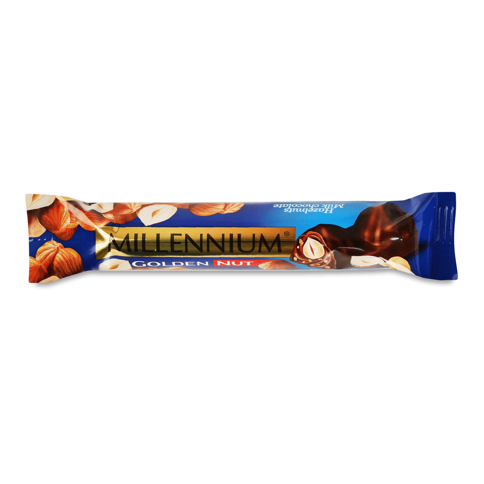 Шоколад молочний Millennium Golden Nut з цілим горіхом - 1