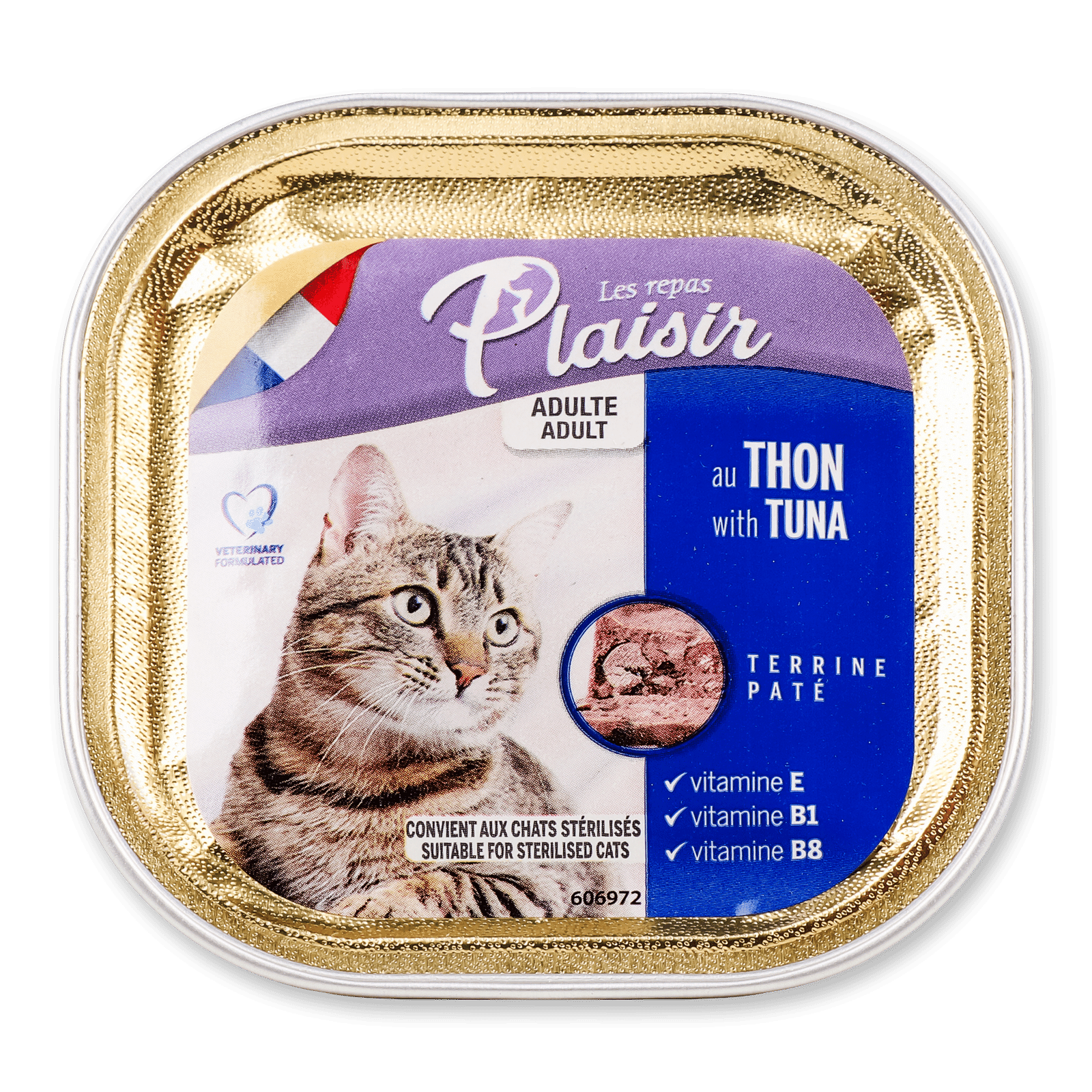 Корм для стерилізованих котів Plaisir з тунцем - 1