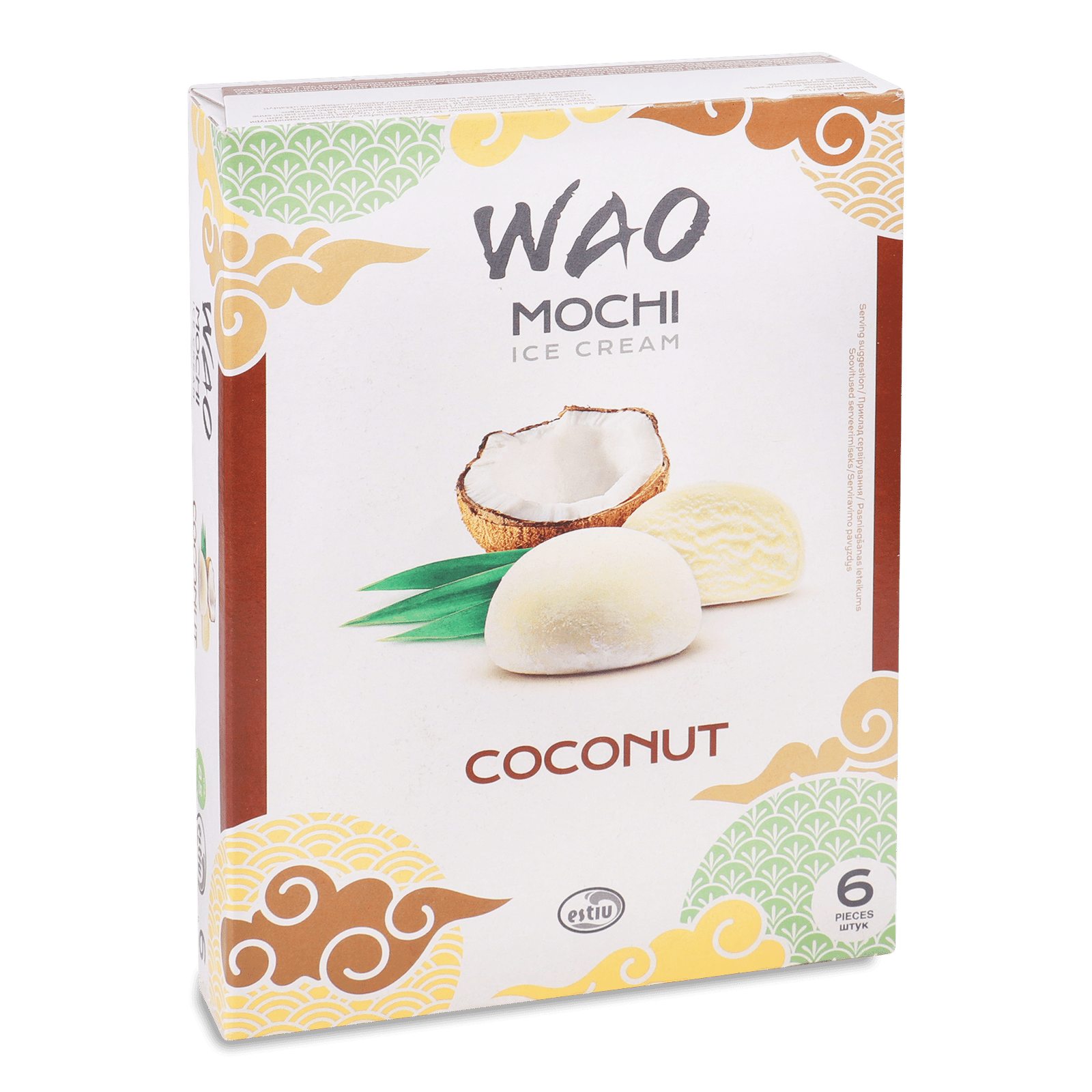 Десерт Wao Mochi з кокосовим морозивом в рисовому тісті - 1