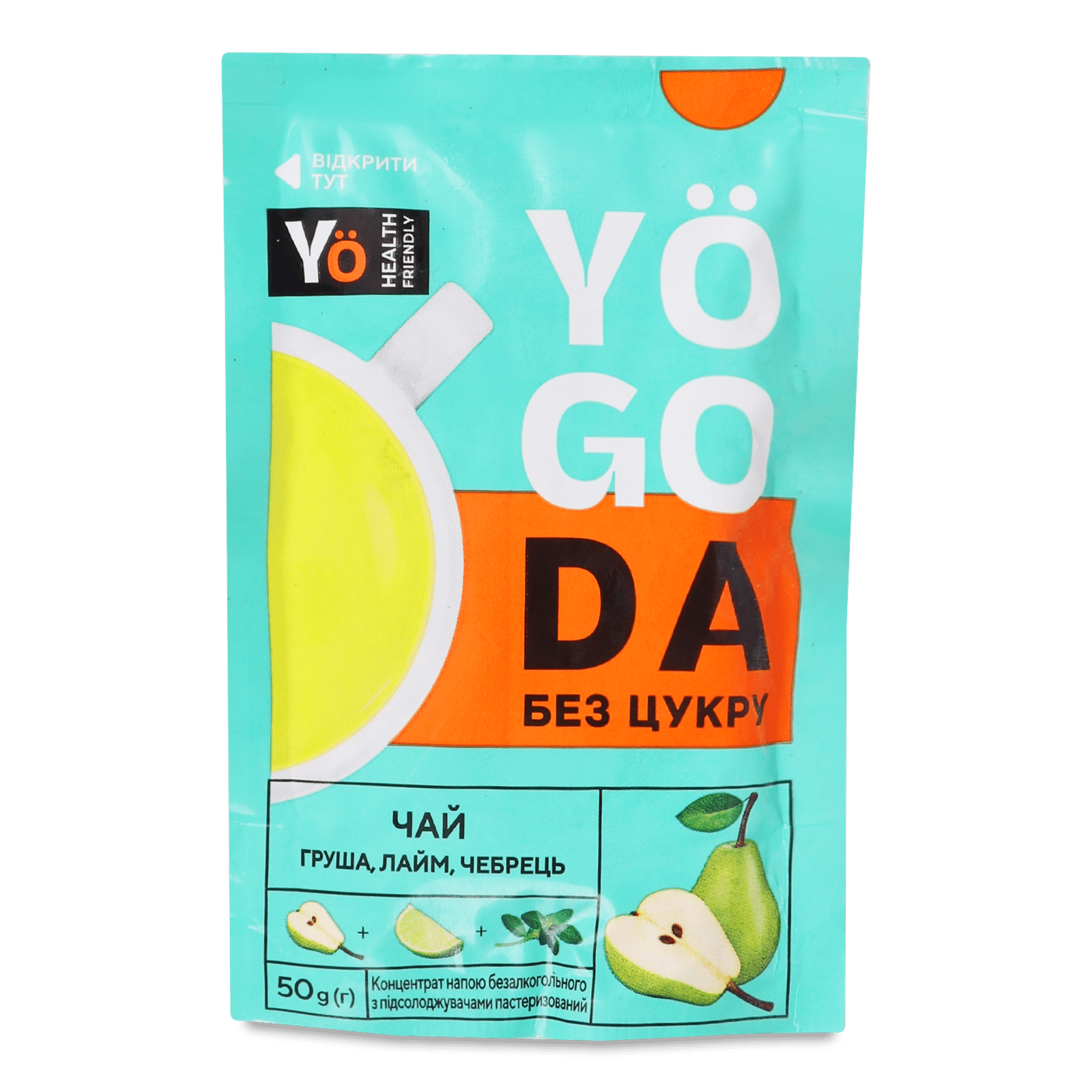 Чай Yogoda груша-лайм-чебрець концентрат д/п - 1