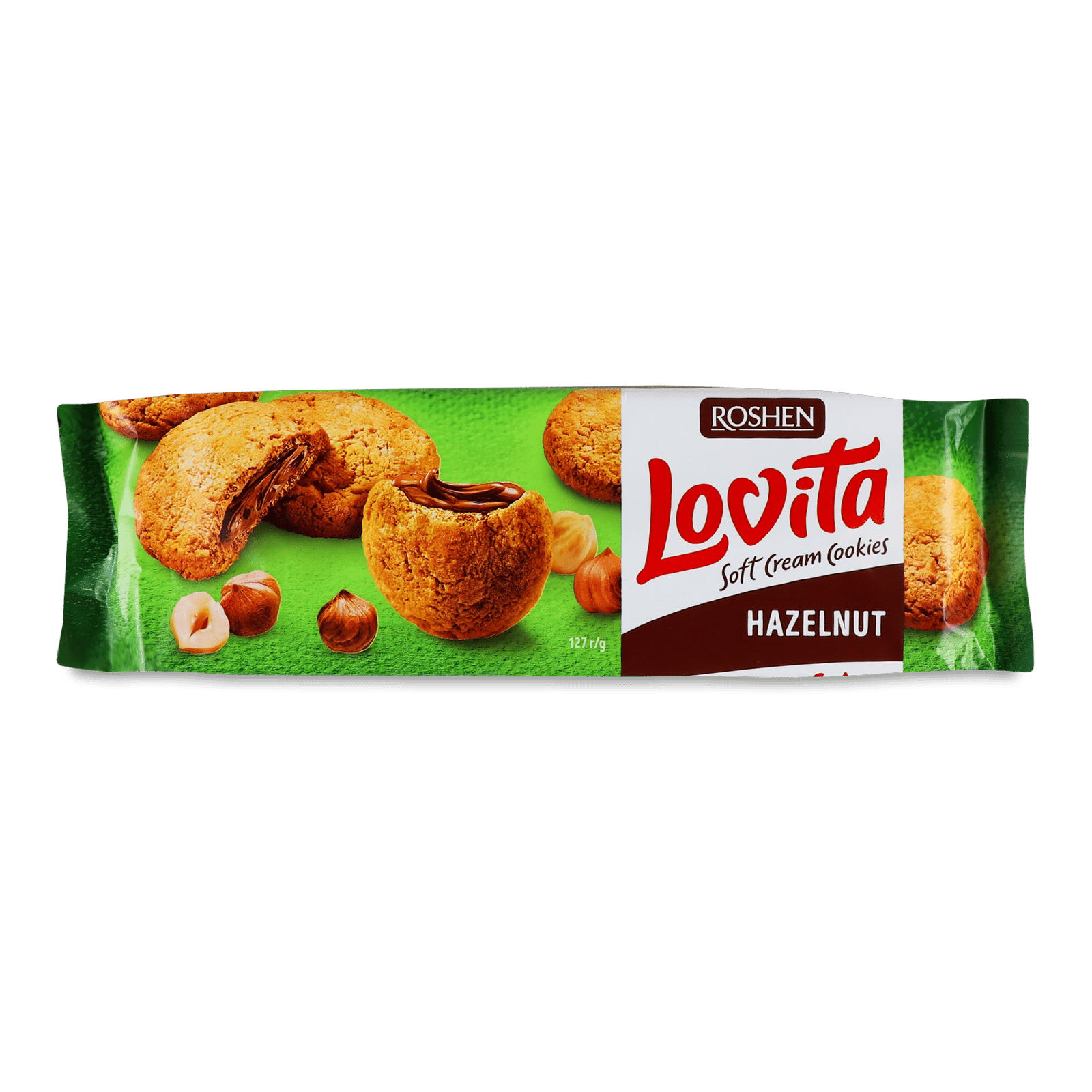 Печиво Roshen Lovita Soft Cream Cookies hazelnut - 1