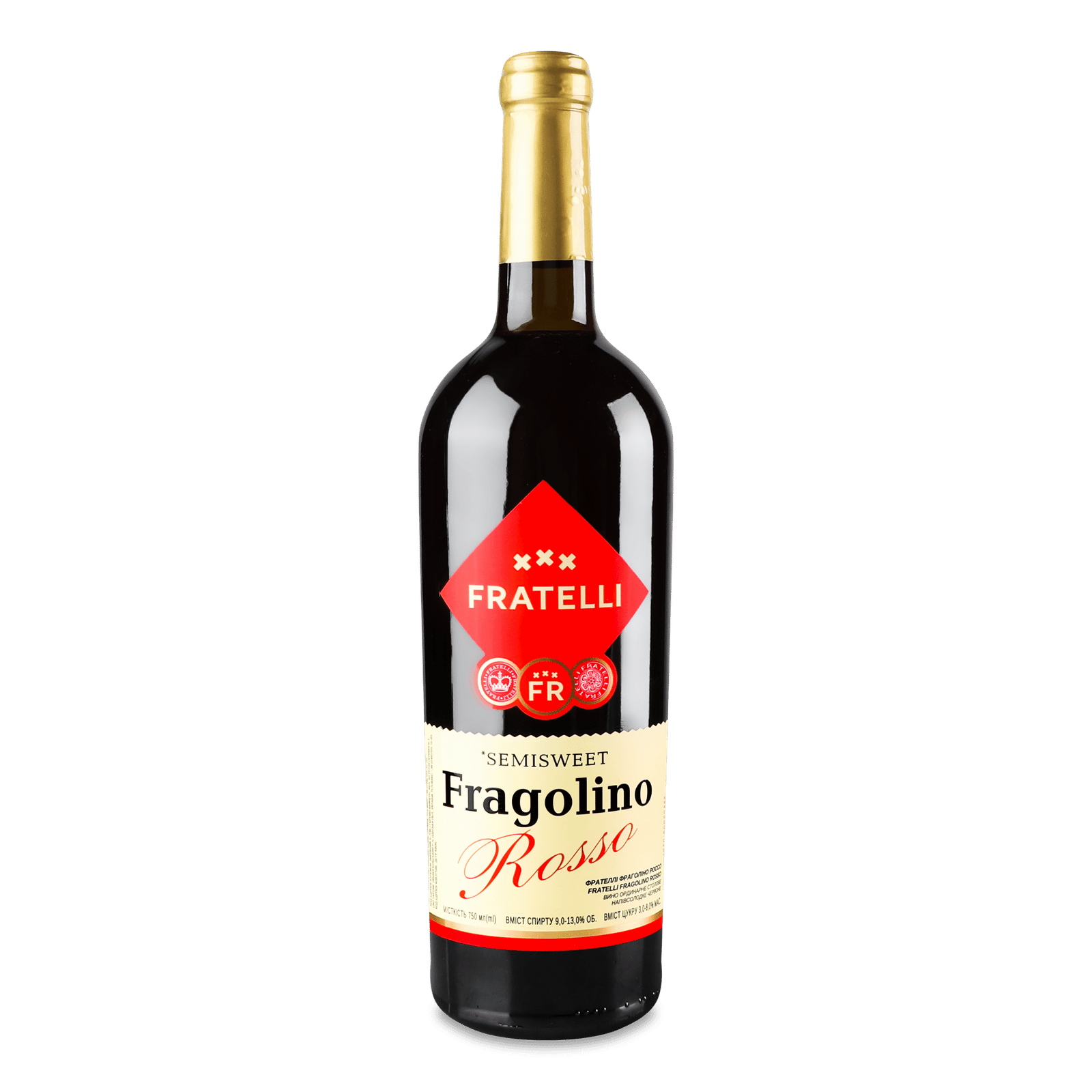 Вино Fratelli Fragolino Rosso червоне напівсолодке - 1