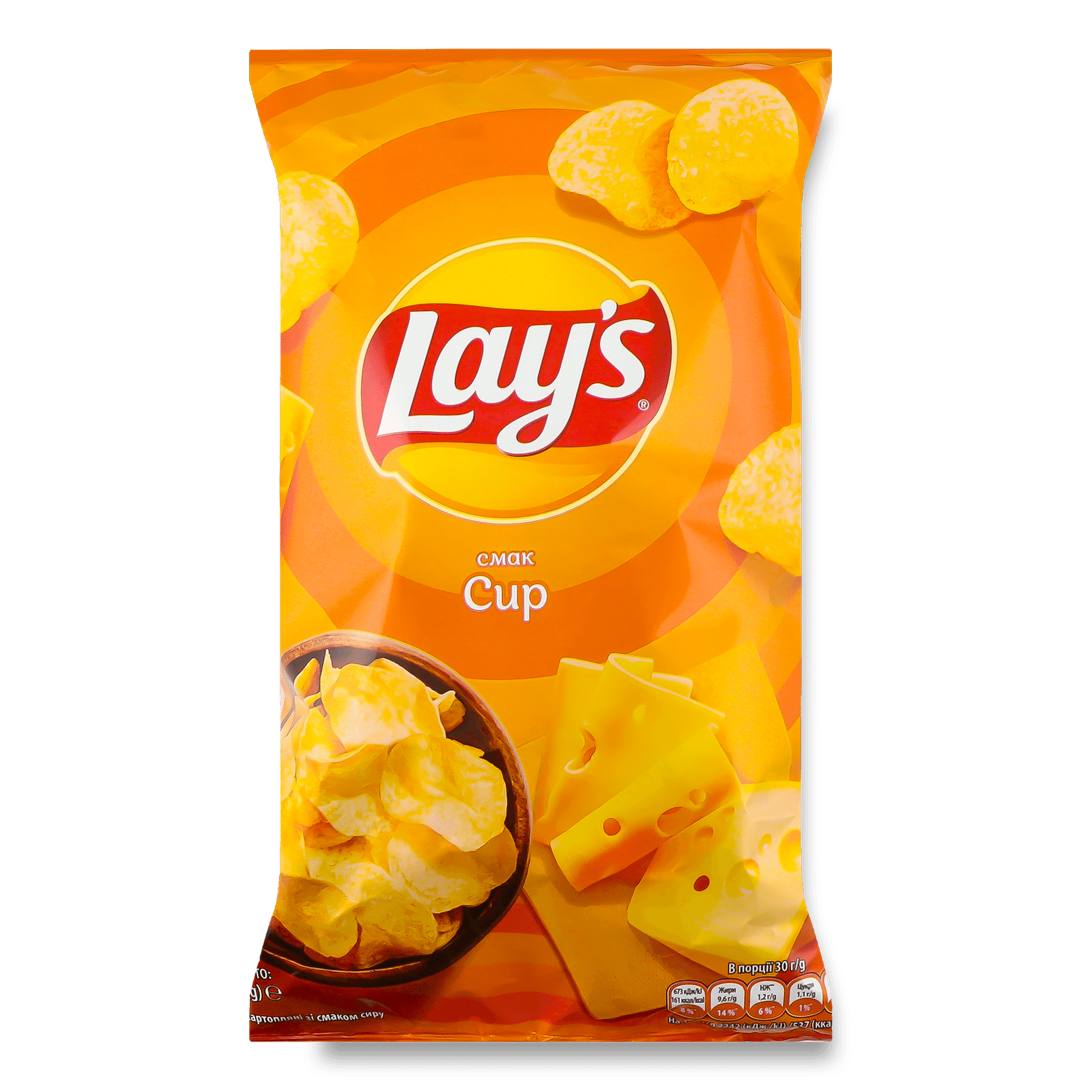 Чипси Lay's картопляні зі смаком сиру - 1