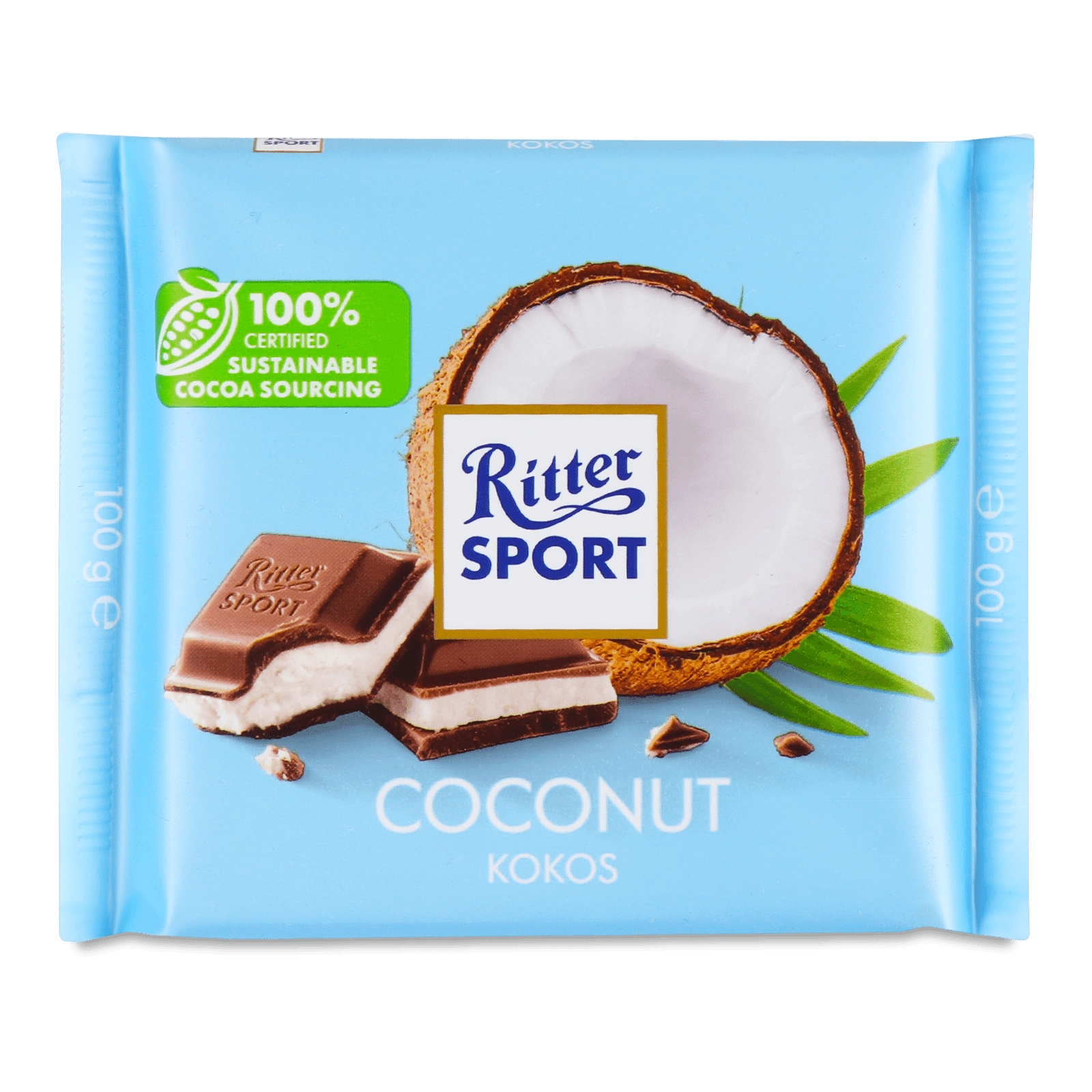 Шоколад молочний Ritter Sport з кокосово-молочним кремом - 1