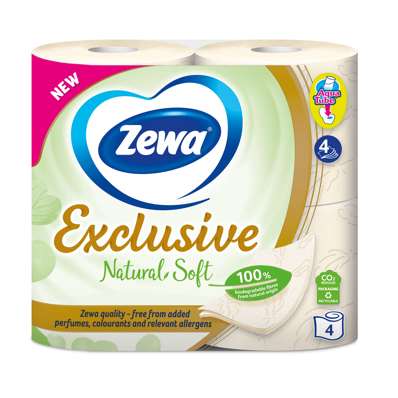 Папір туалетний Zewa Natural Soft 4-шаровий - 1