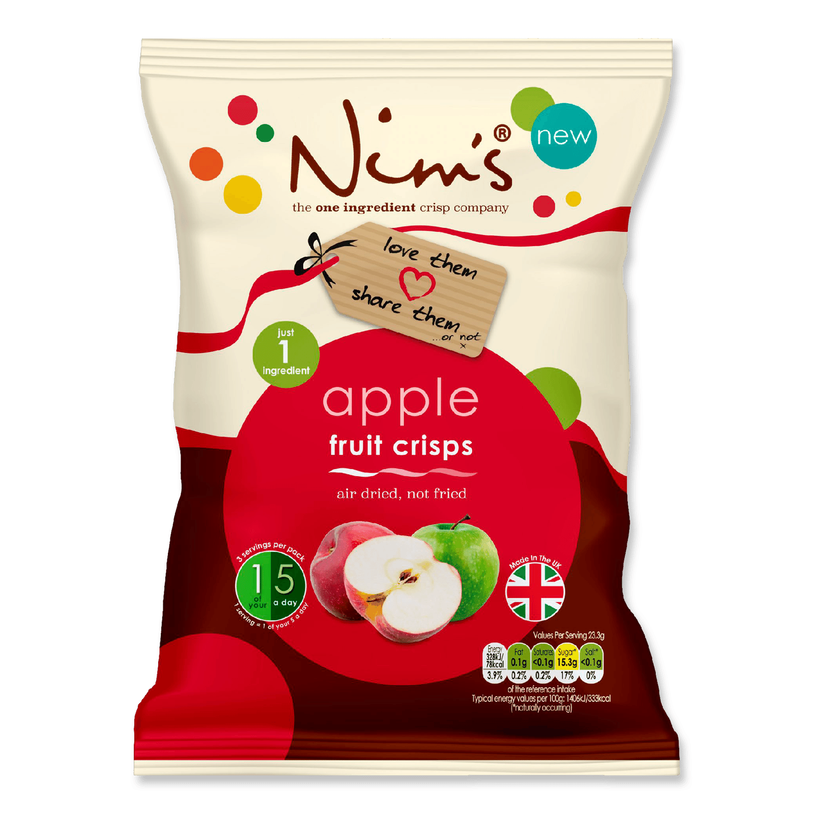 Чипси фруктові Nim's з яблука - 1
