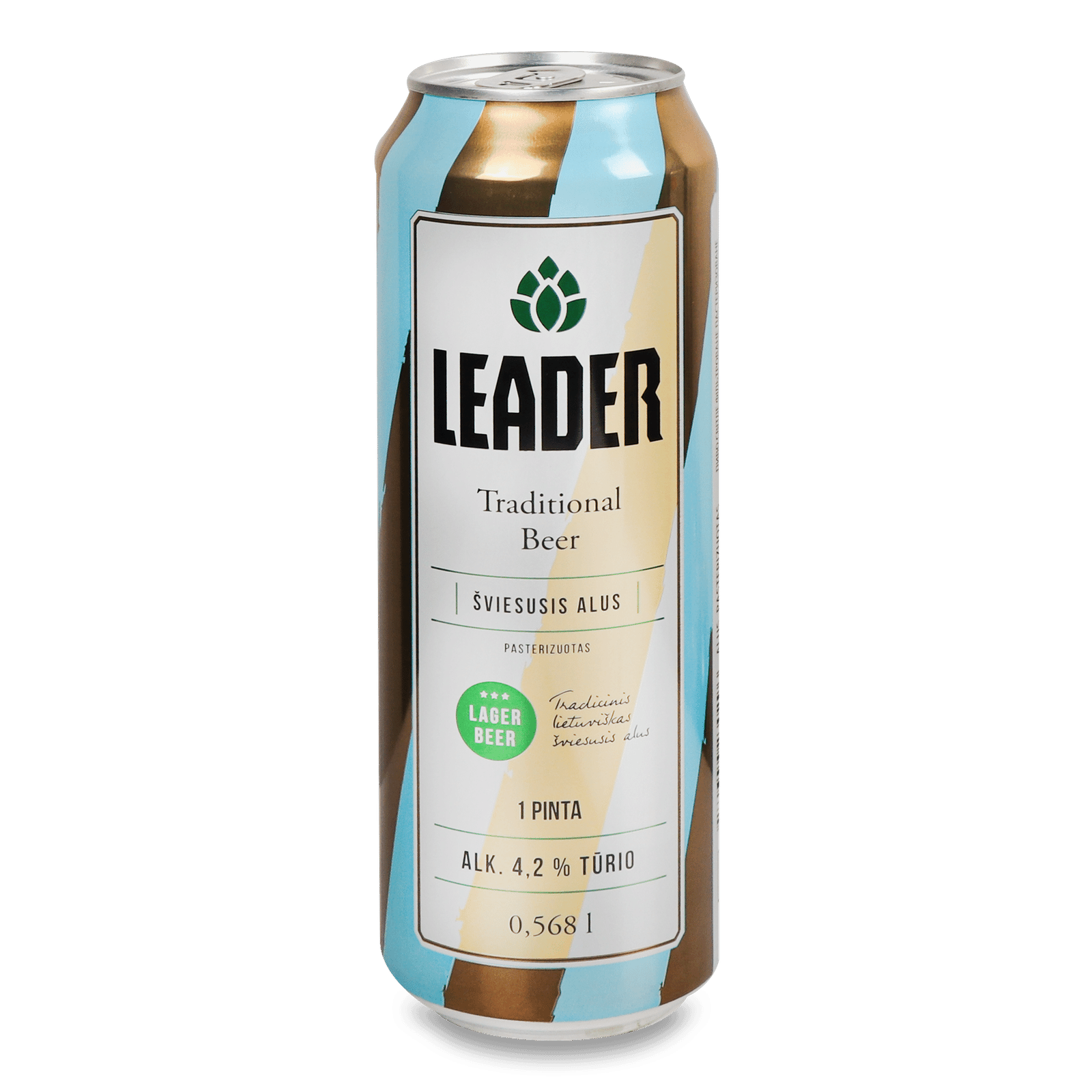 Пиво Leader світле з/б - 1