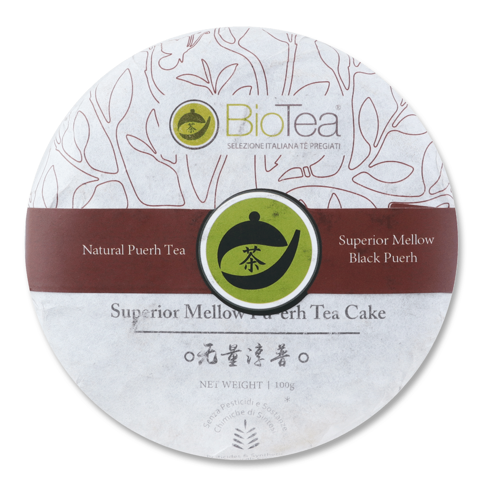 Чай чорний BioTea «Пу-ер» Superior Mellow пресований - 1