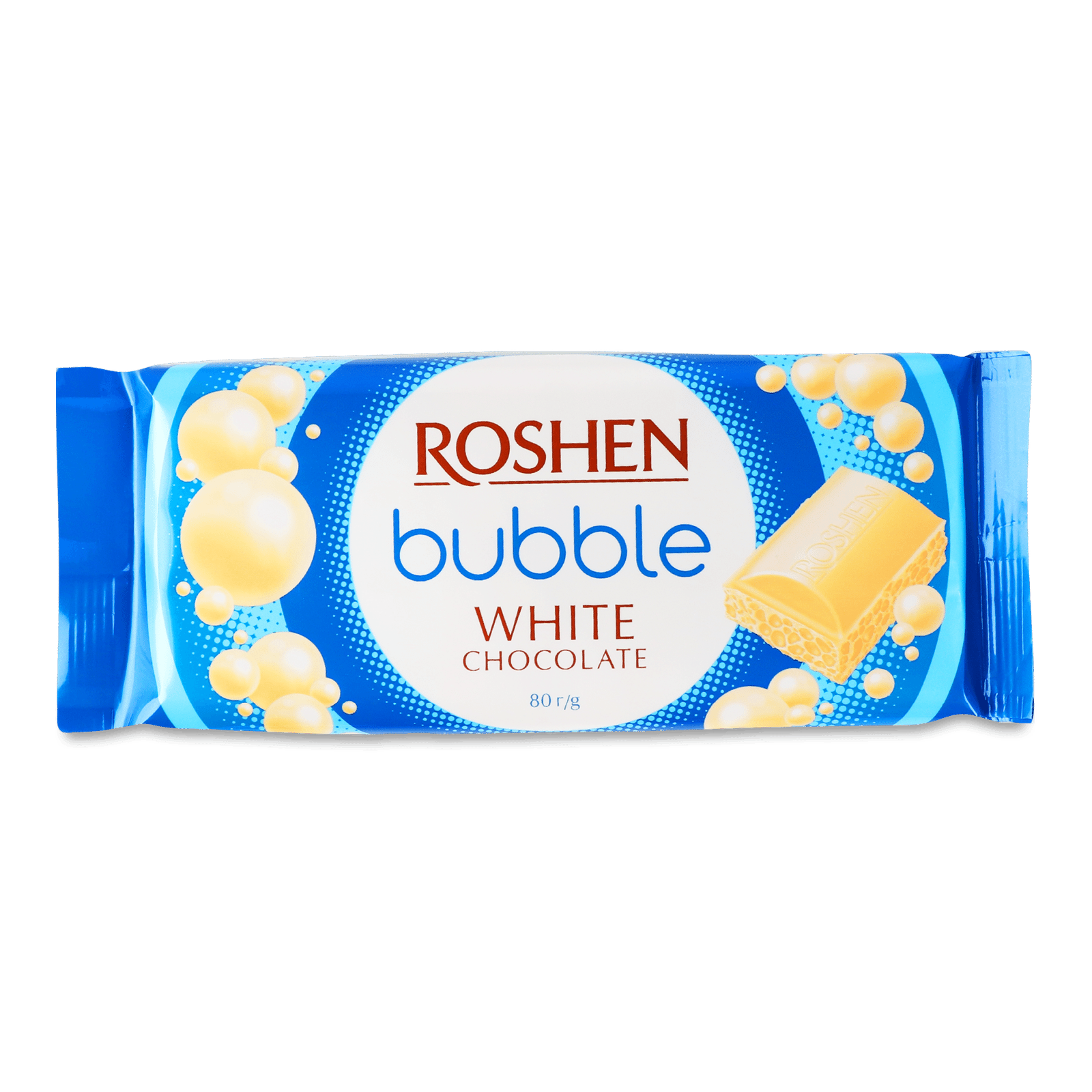 Шоколад білий Roshen пористий - 1