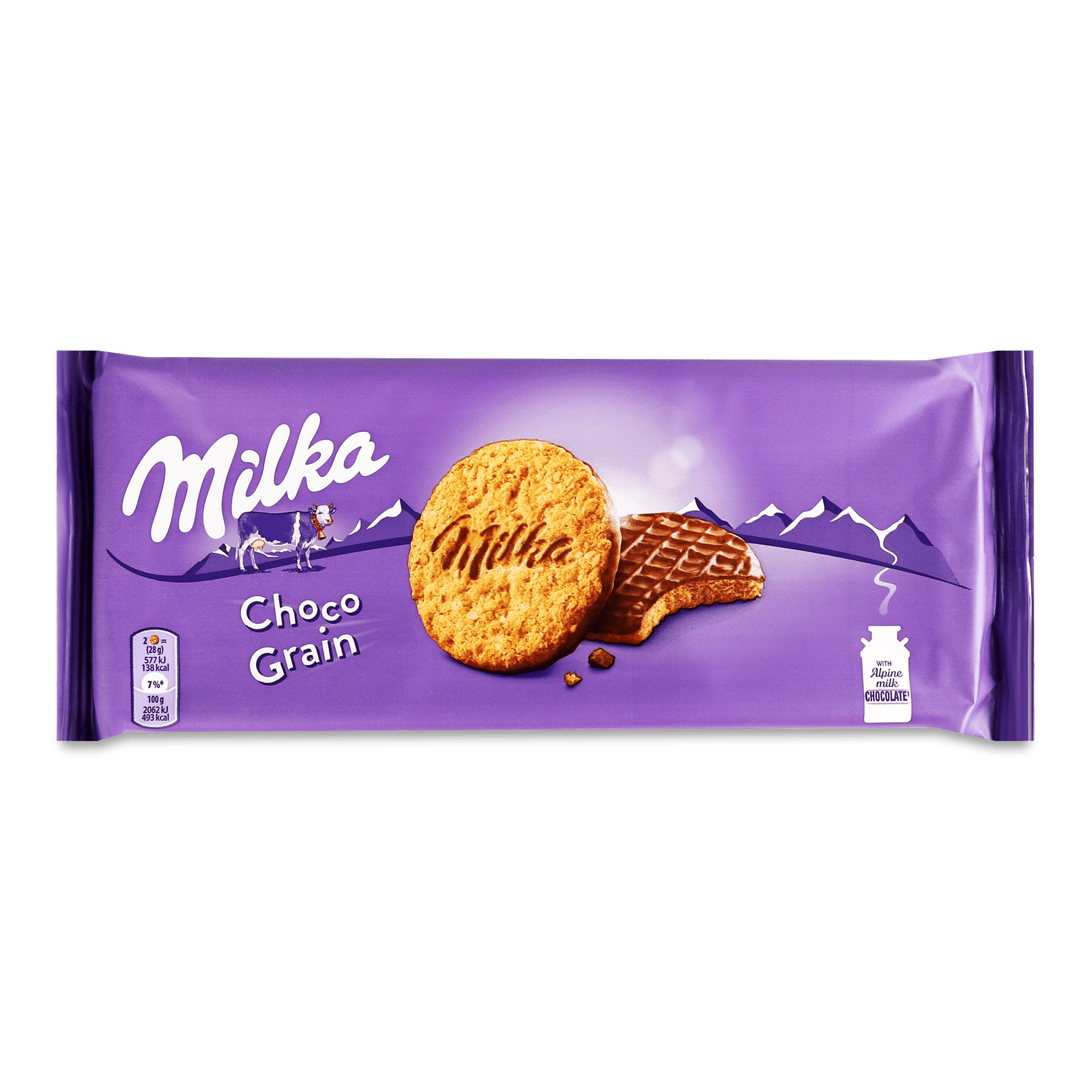 Печиво Milka Choco Grain з вівсяними пластівцями - 1