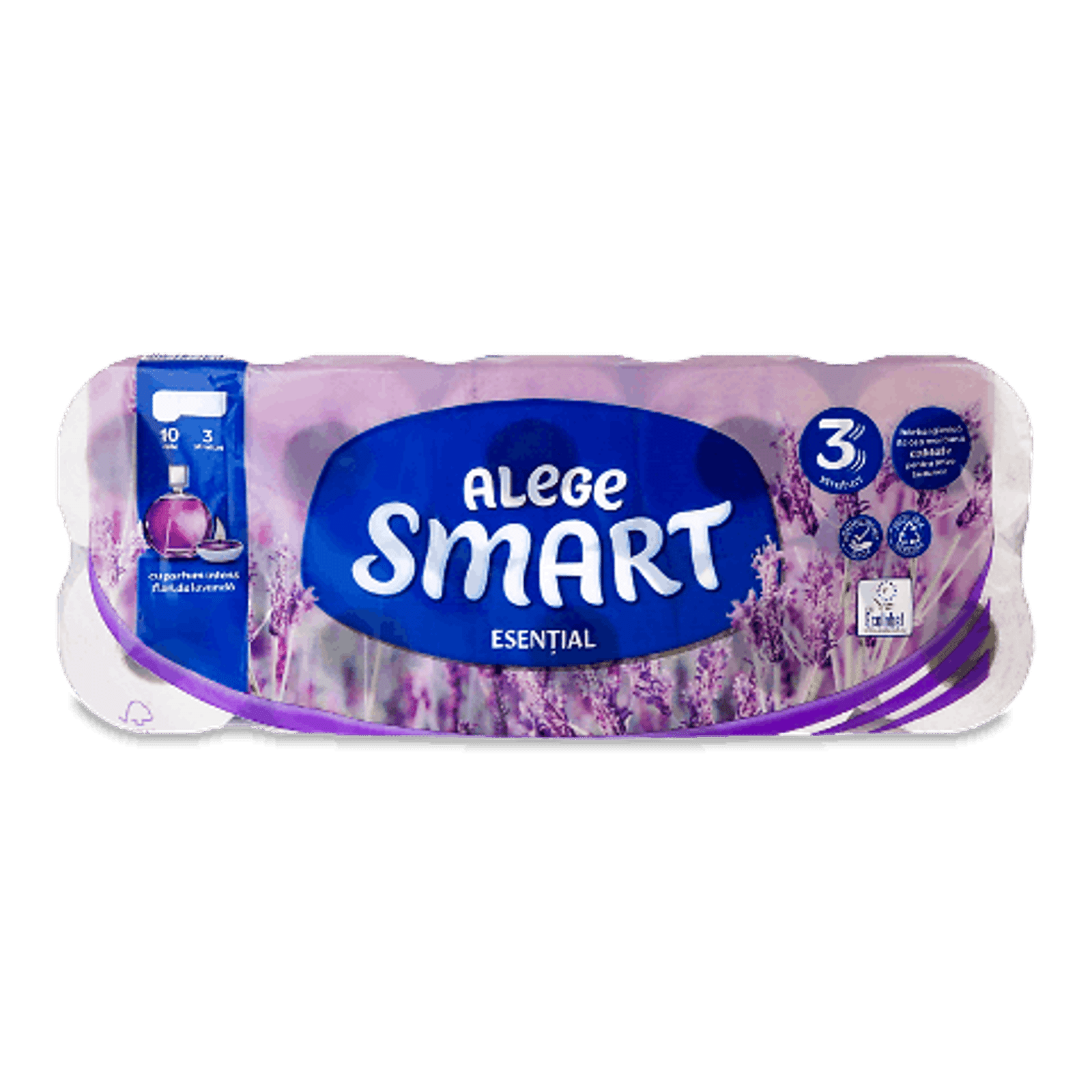 Папір туалетний Choose Smart Essential лаванда 3-шаровий - 1