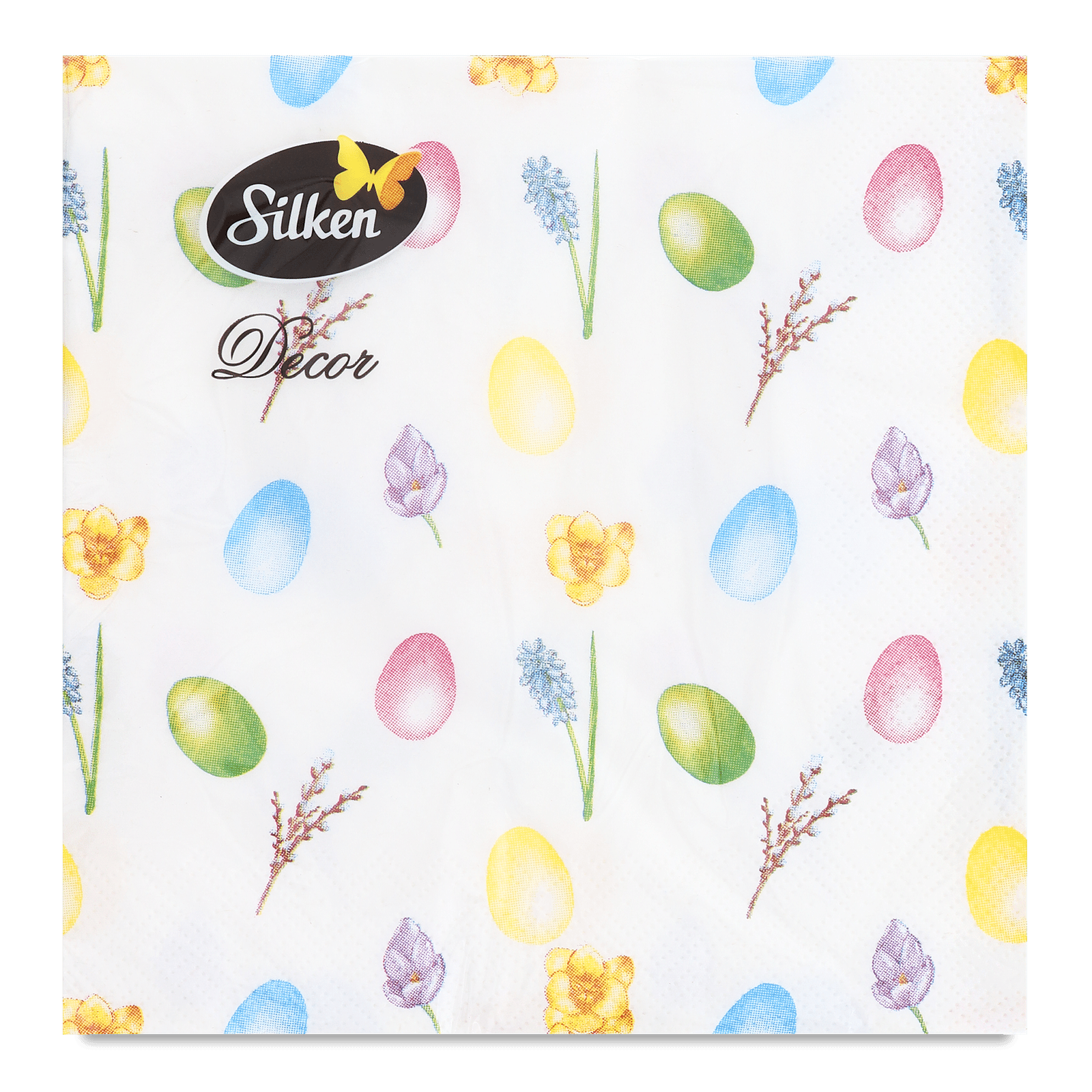 Серветки декоративні Silken великодній мікс №2 3-шарові - 1