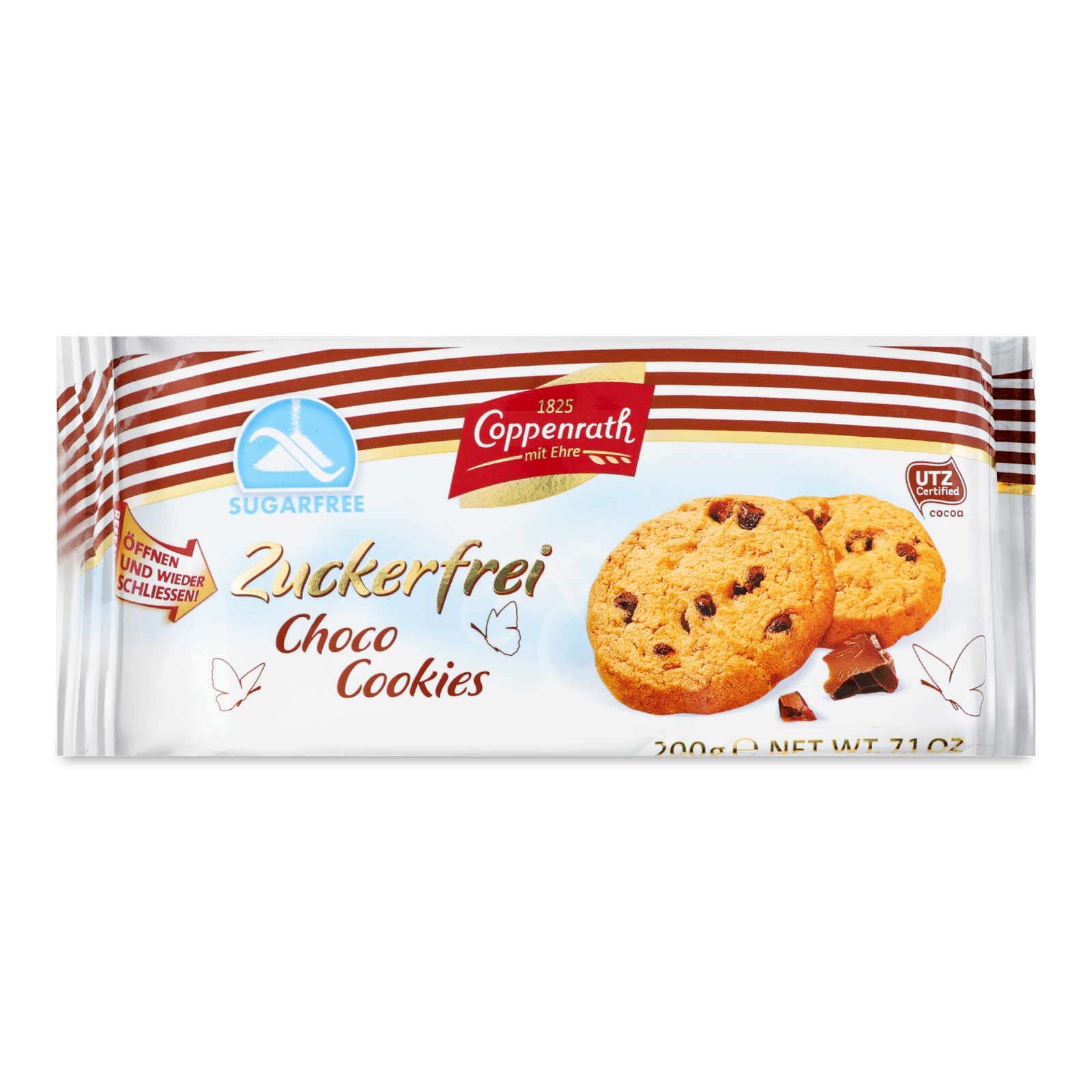 Печиво Coppenrath з шоколадними шматочками без цукру - 1