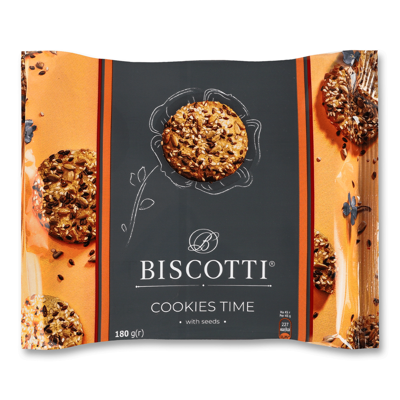 Печиво Biscotti кукіс-тайм з насінням - 1