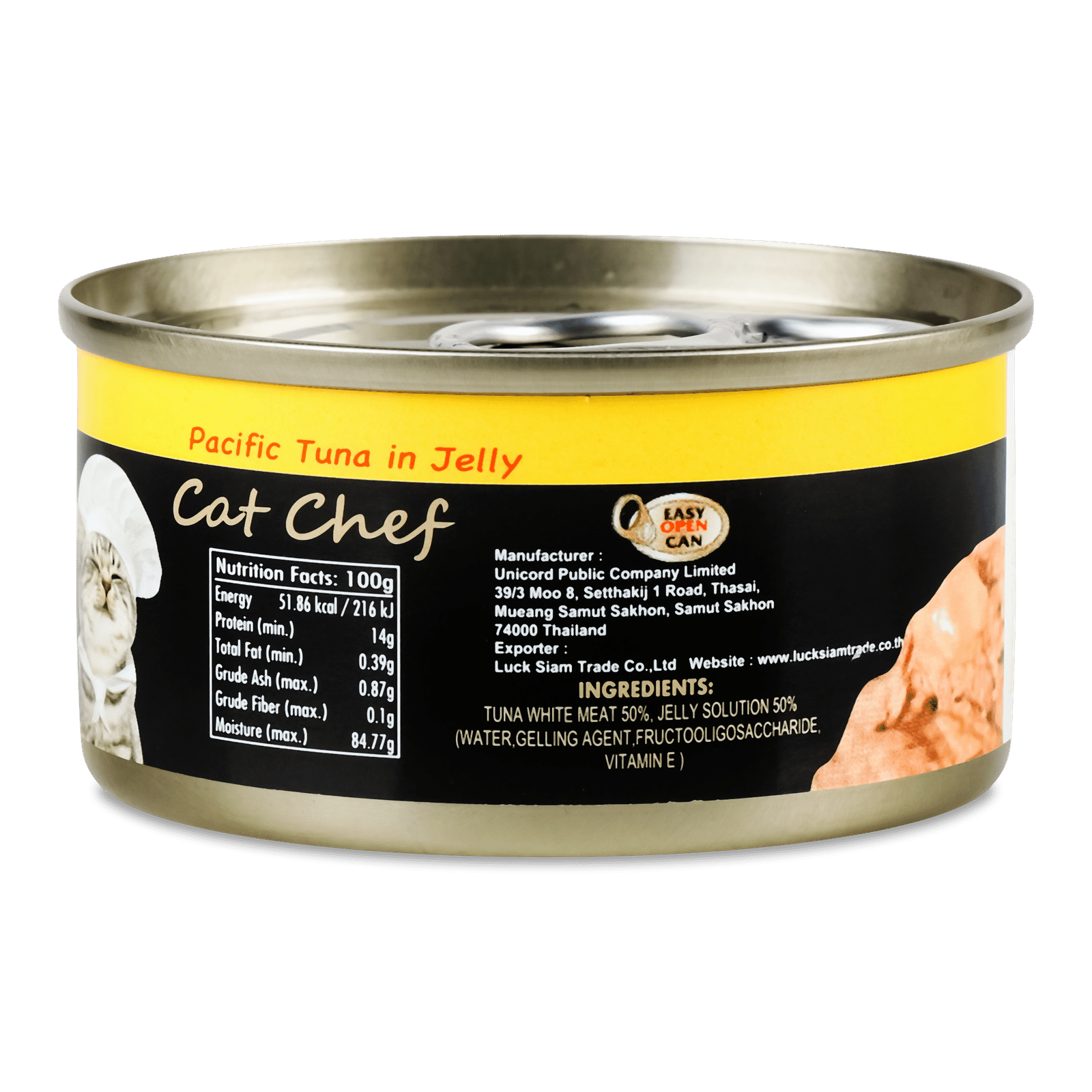 Корм для котів Cat Chef тихоокеанський тунець у желе - 1