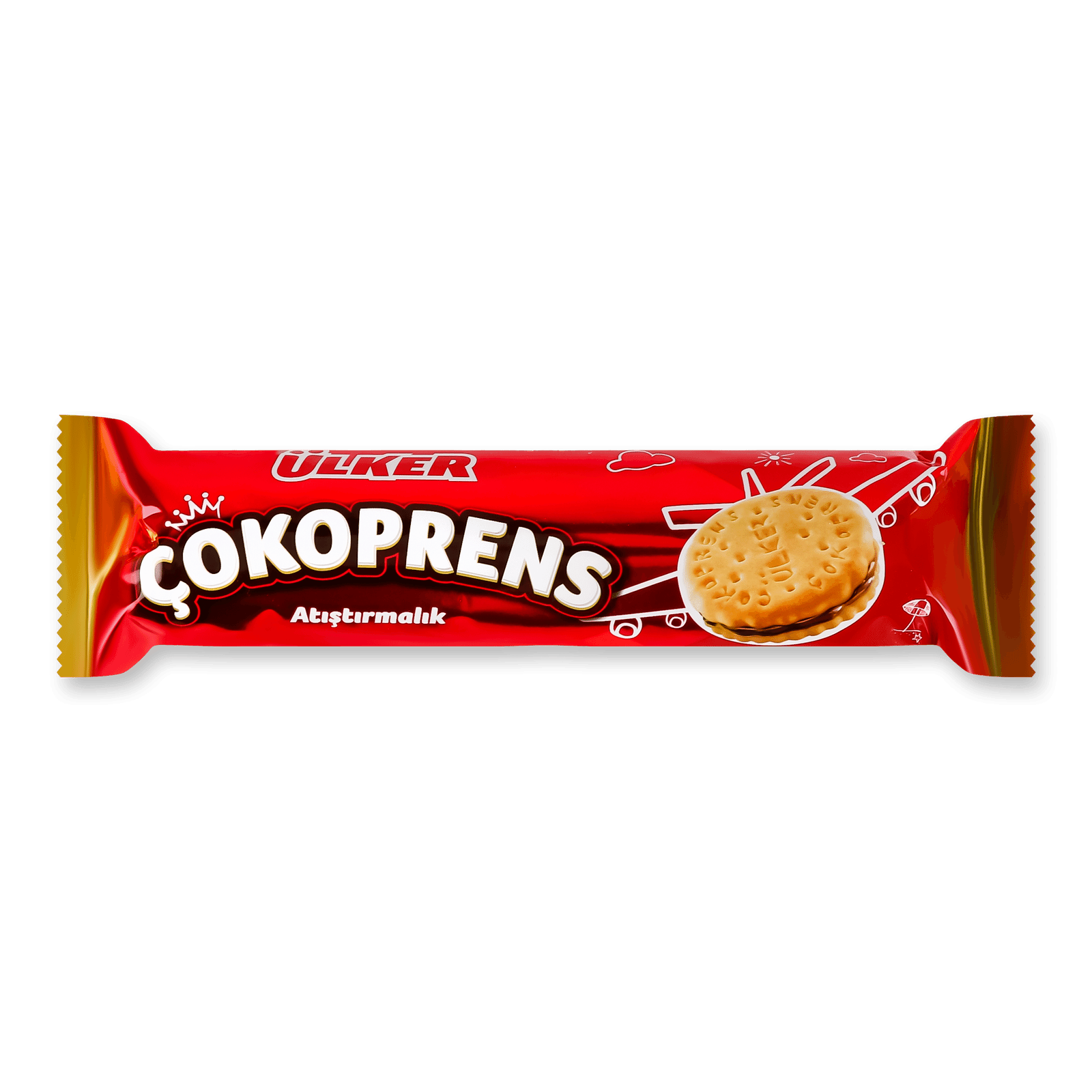 Печиво Ulker Cokoprens з шокол-горіховою начинкою - 1