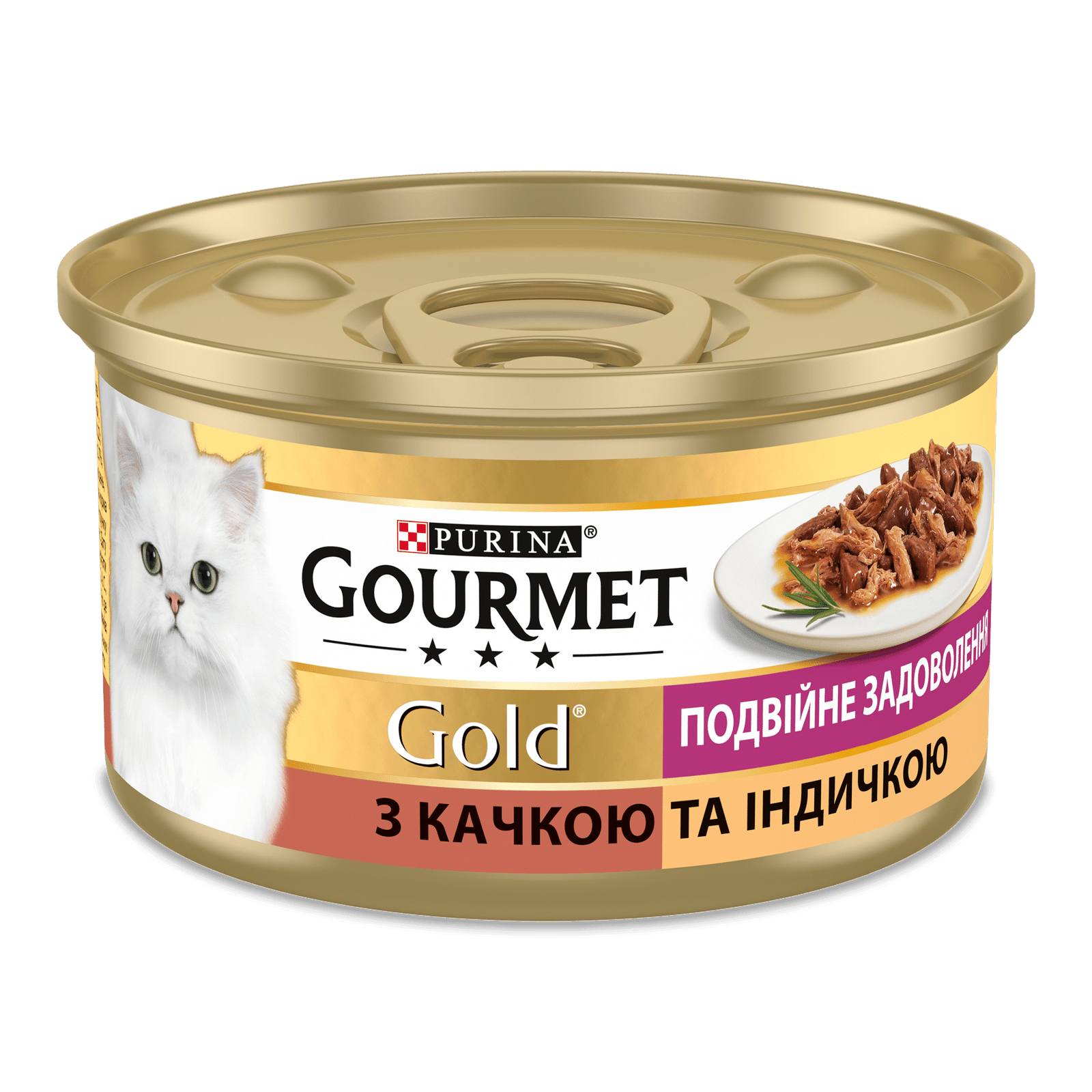 Корм Gourmet Gold з качкою та індичкою з/б - 1