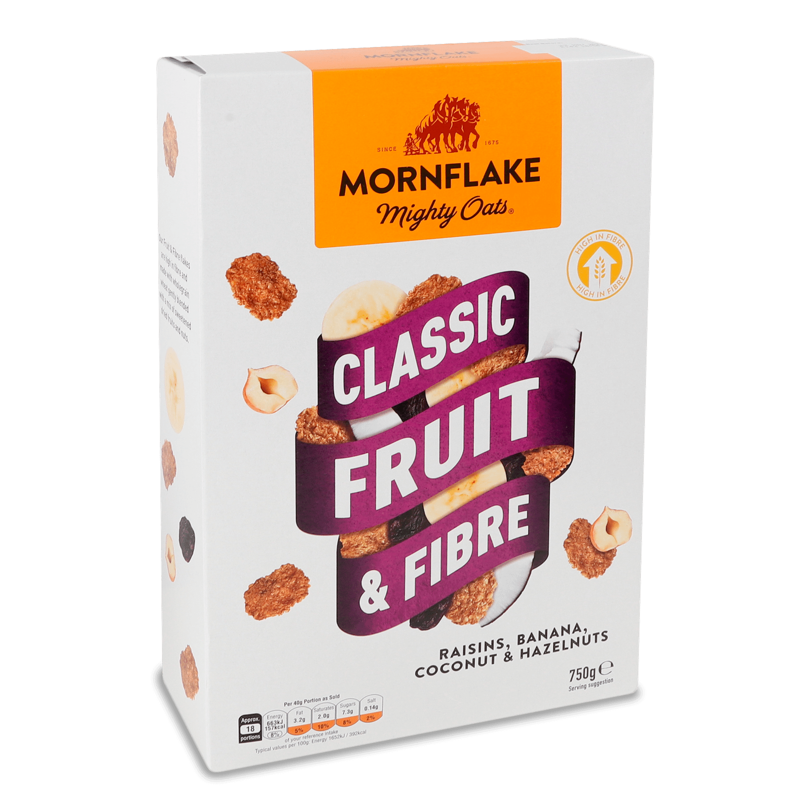 Пластівці пшеничні Mornflake з сухофруктами та горіхами - 1