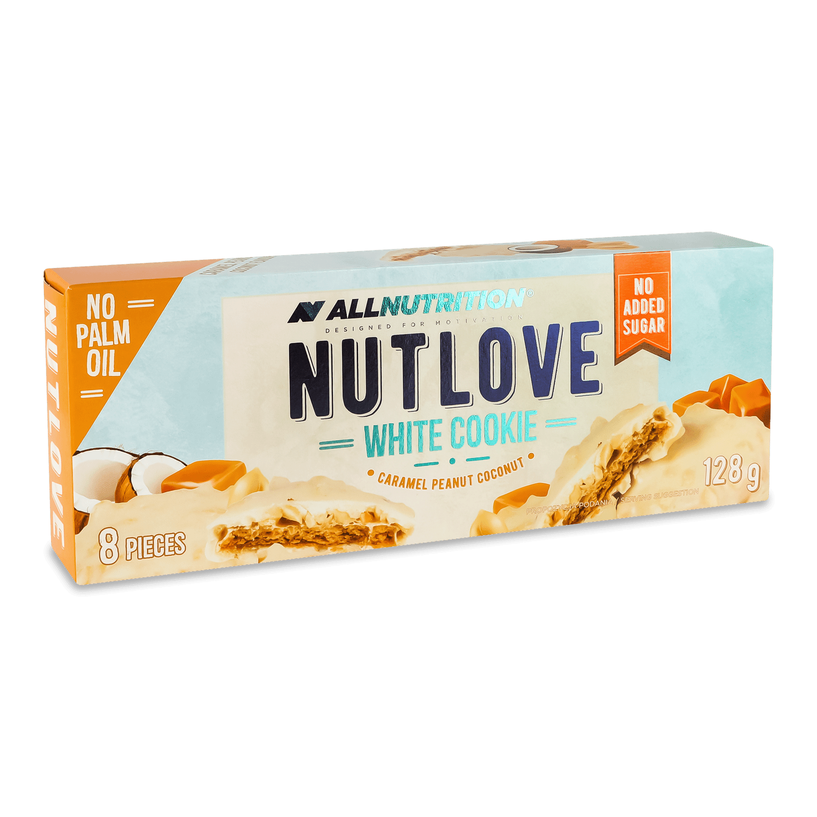 Печиво Allnutrition Nutlove кокосове з карамеллю та арахісом - 1
