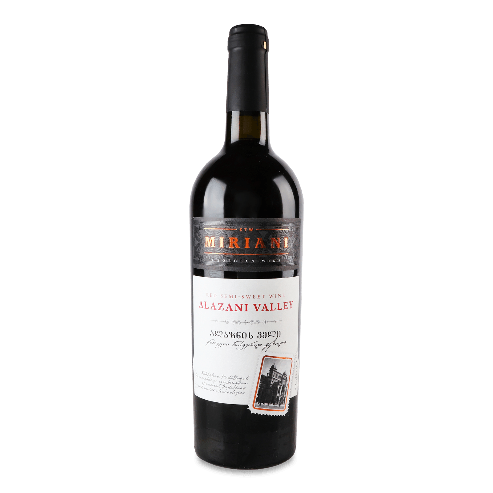 Вино Miriani Alazani Valley червоне напівсолодке - 1