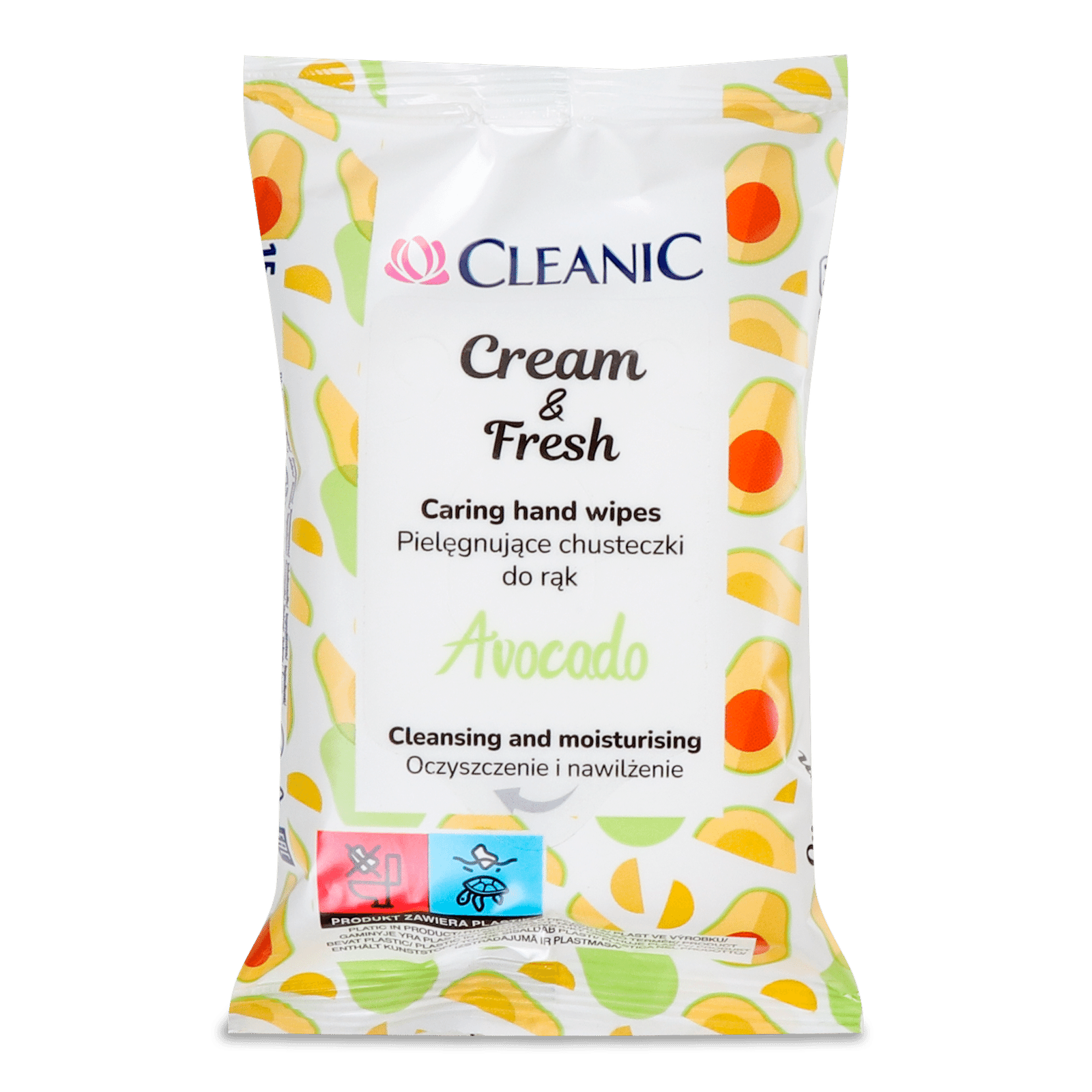 Серветки вологі Cleanic Cream&Fresh Авокадо - 1