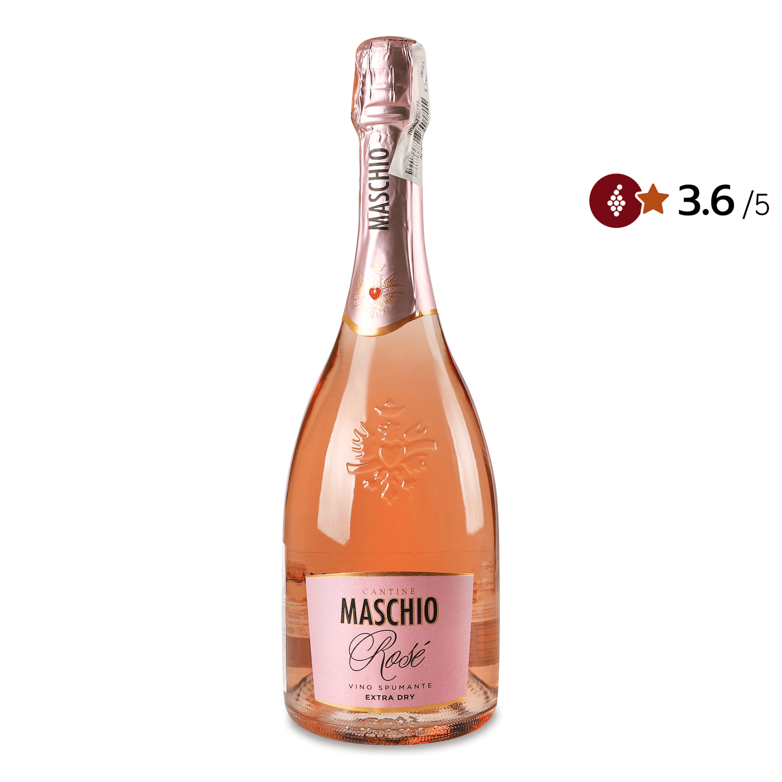 Вино ігристе Maschio Rose extra dry Spumante - 1