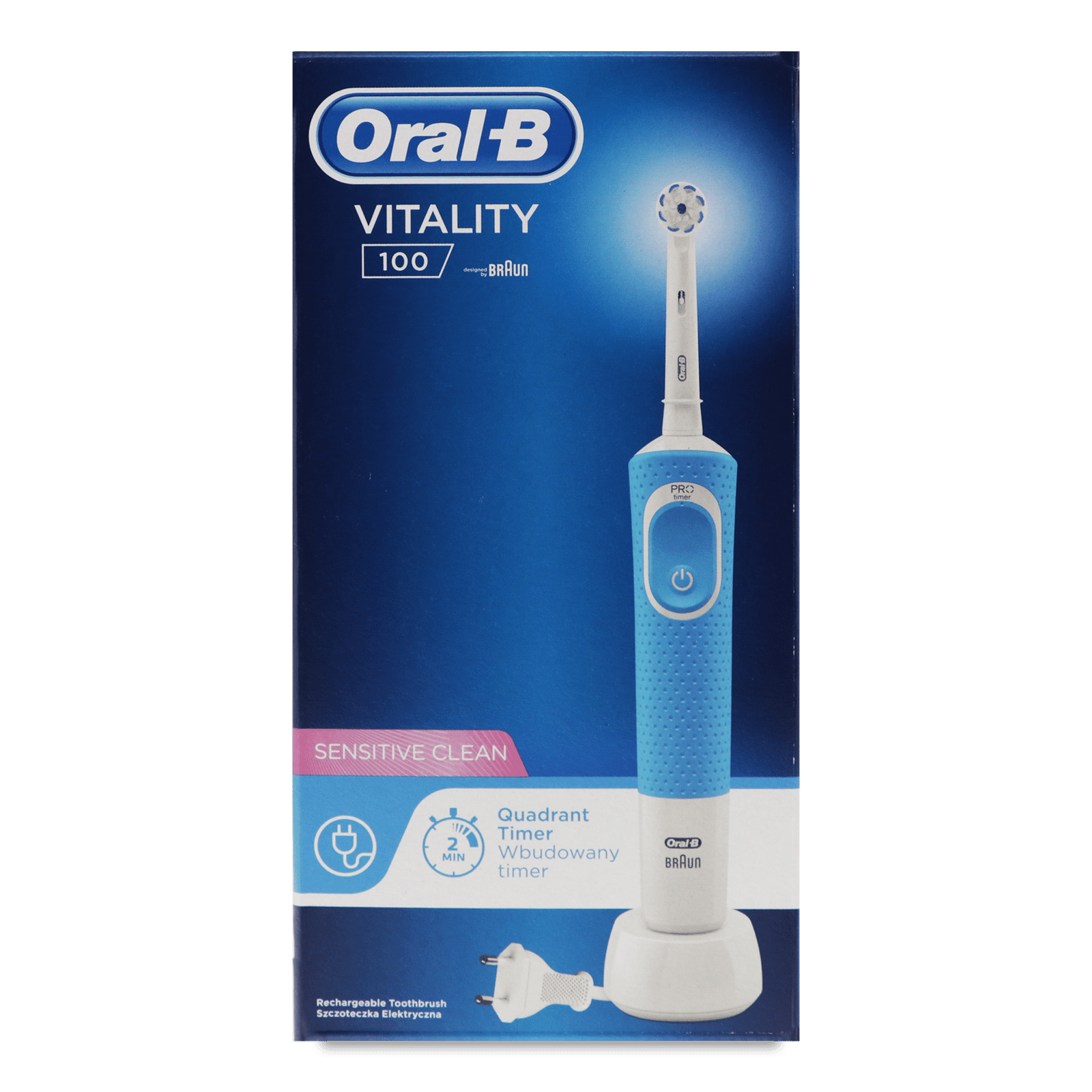 Електрична зубна щітка Oral-B Vitality Sensitive Clean Blue - 1