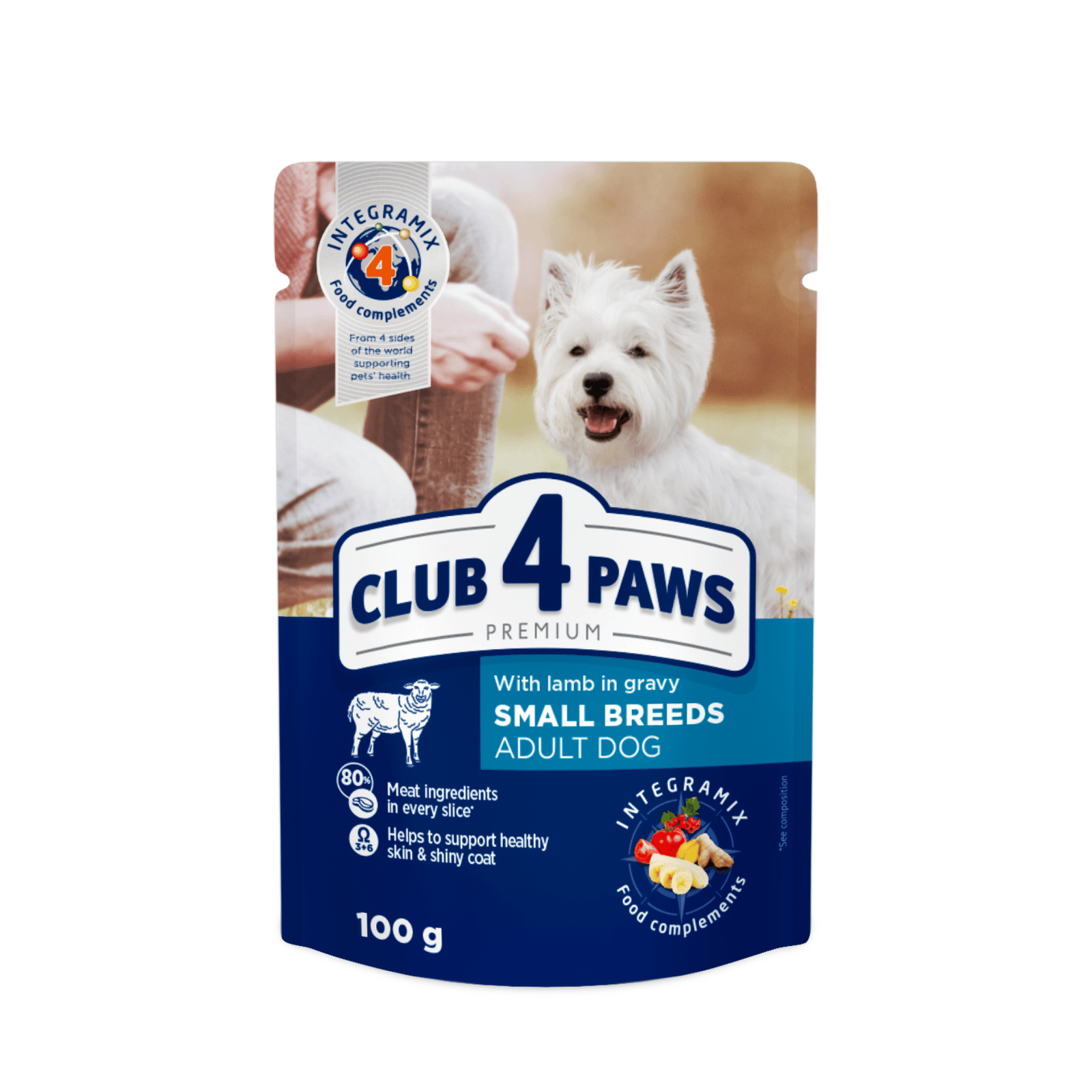 Корм Club 4 Paws для собак малих порід з ягням в соусі - 1