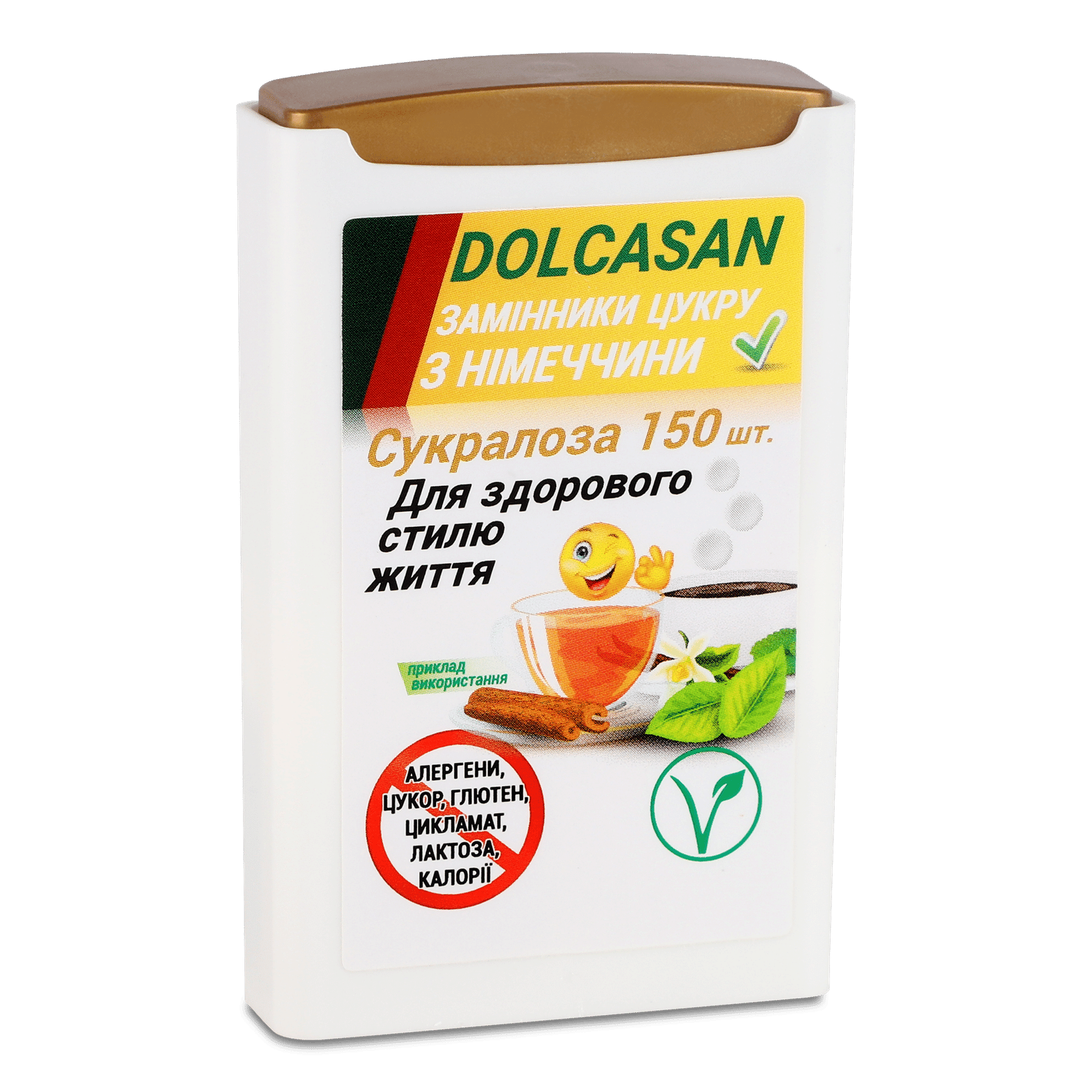 Замінник цукру Dolcasan «Сукралоза» 150 таблеток - 1