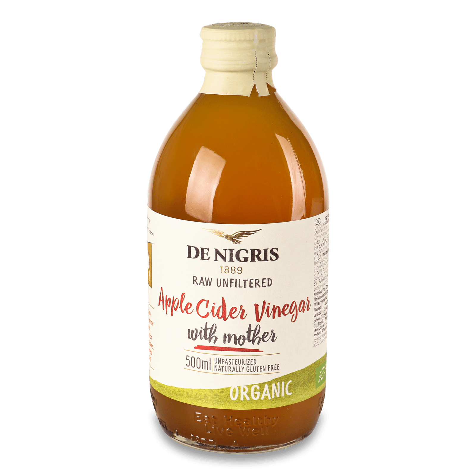 Оцет De Nigris яблучний органічний - 1