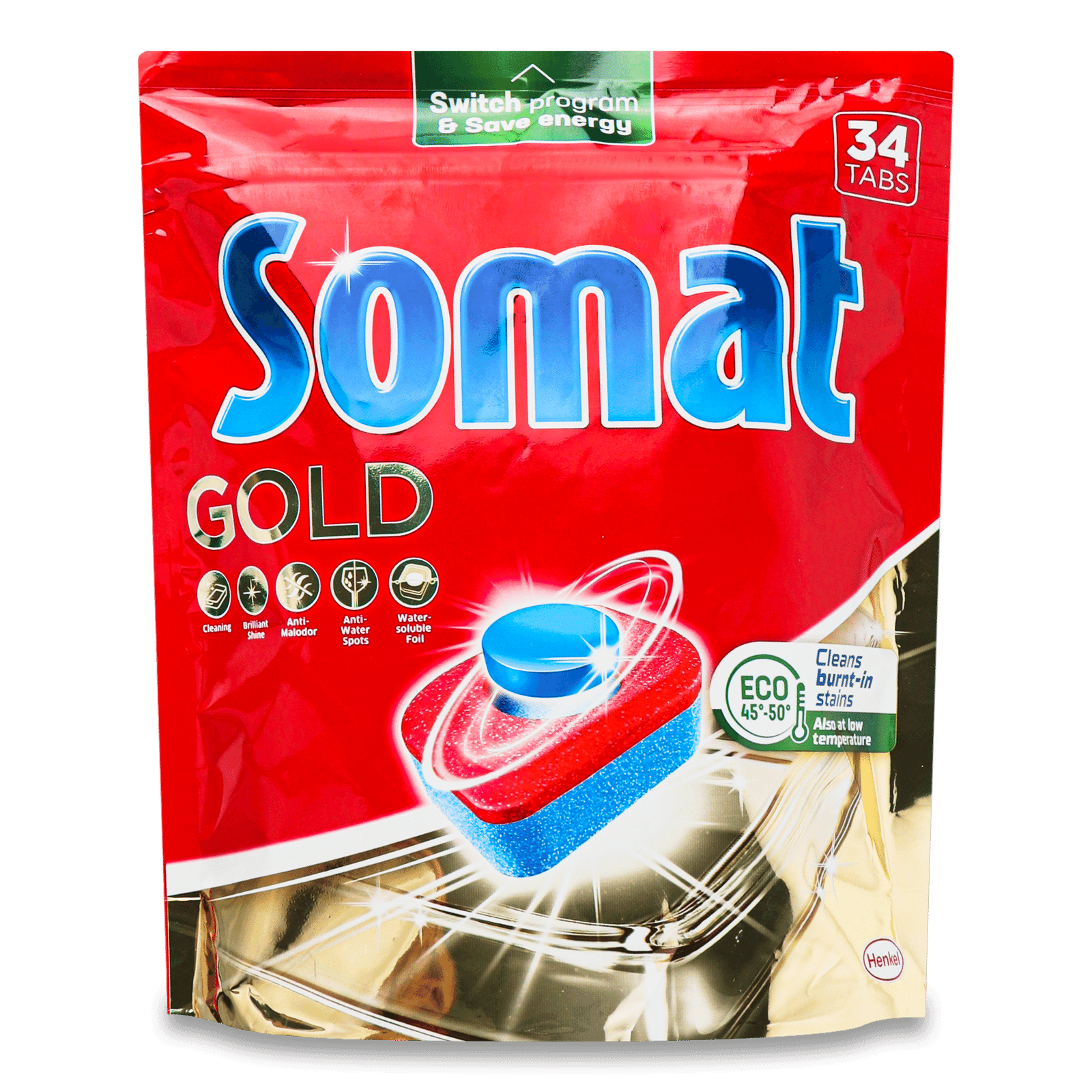 Таблетки для посудомийних машин Somat Gold - 1