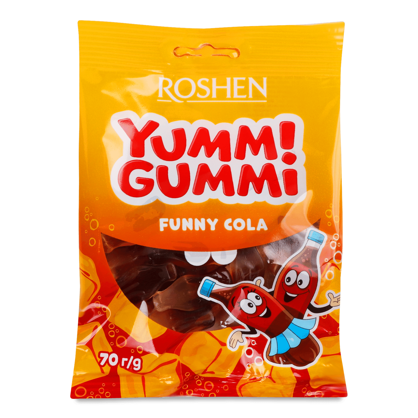 Цукерки Roshen Yummi Gummi Funny Cola желейні - 1