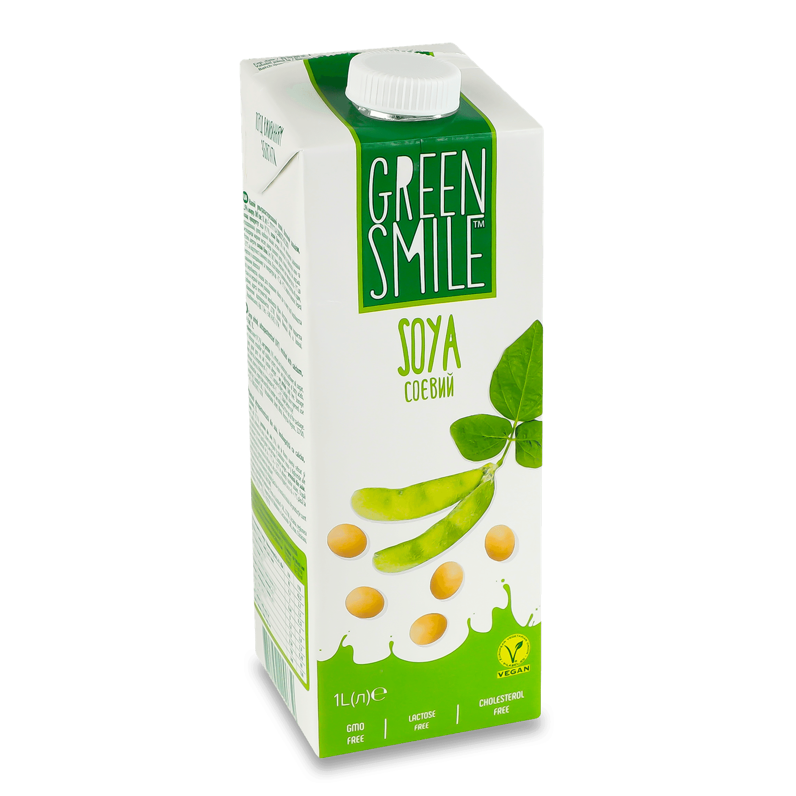 Напій ультрапастеризований Green Smile соєвий 2.5% - 1
